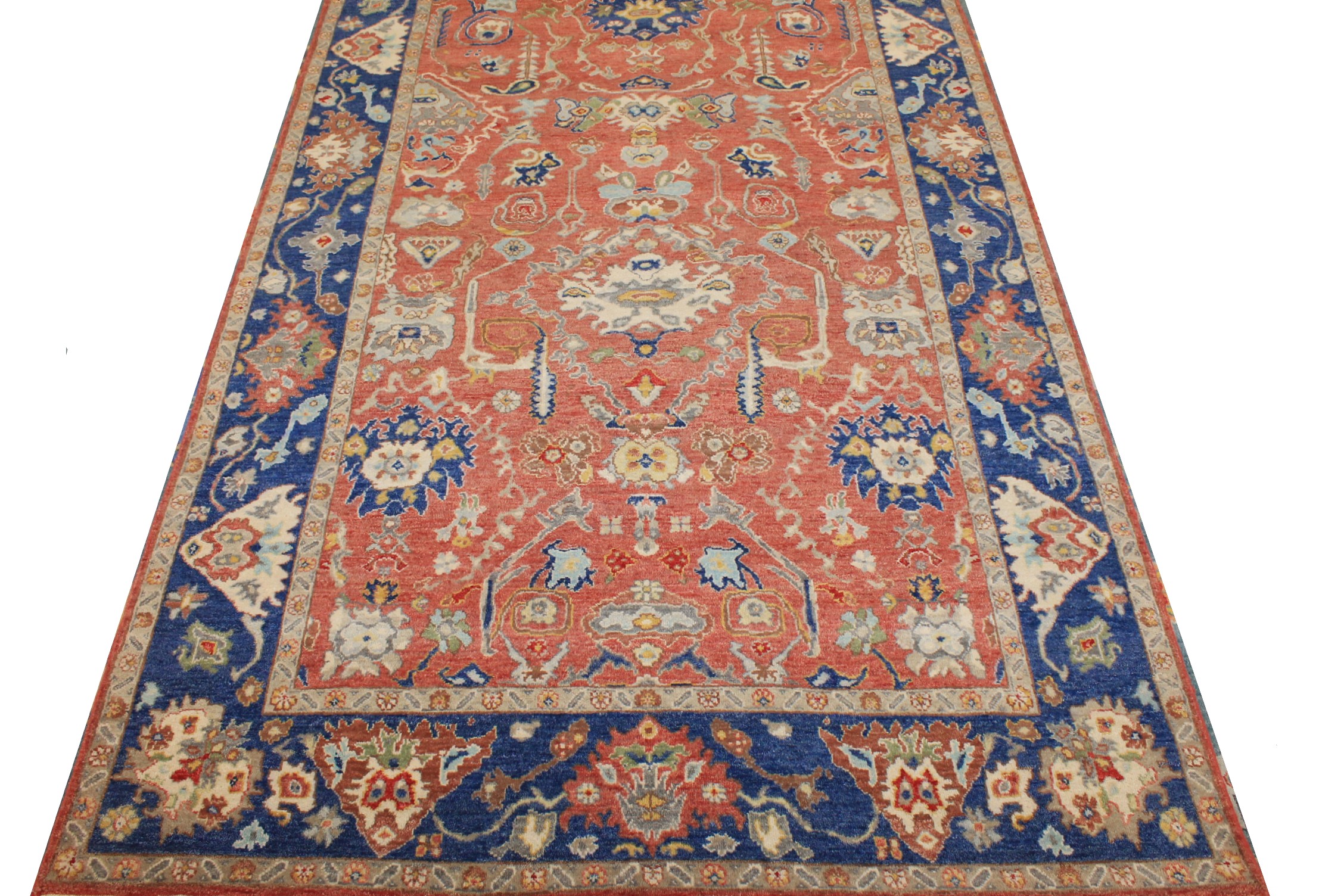 5x7/8 Traditional Hand Knotted Wool Area Rug - MR027068