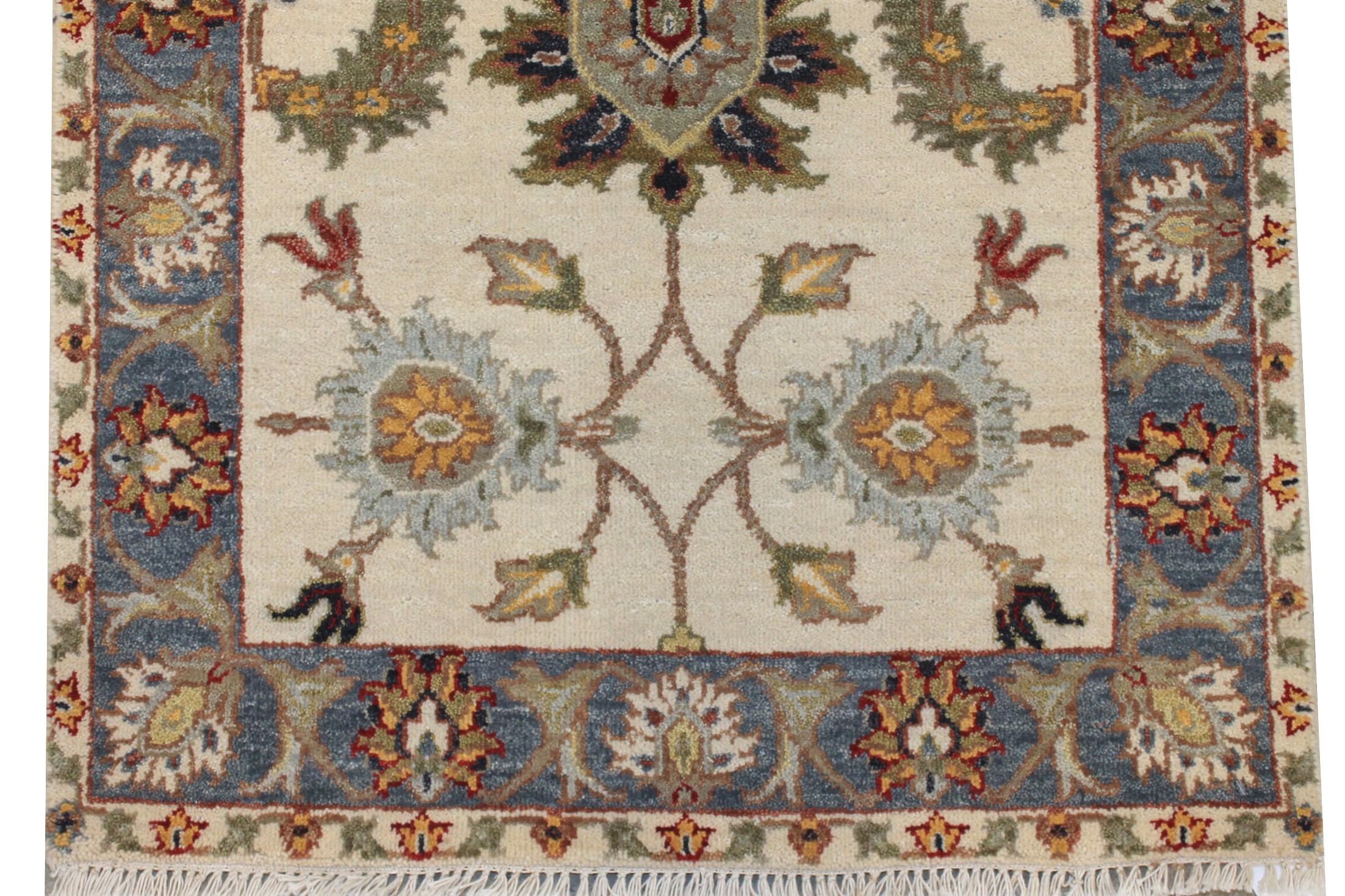 12 ft. Runner Traditional Hand Knotted Wool Area Rug - MR027072
