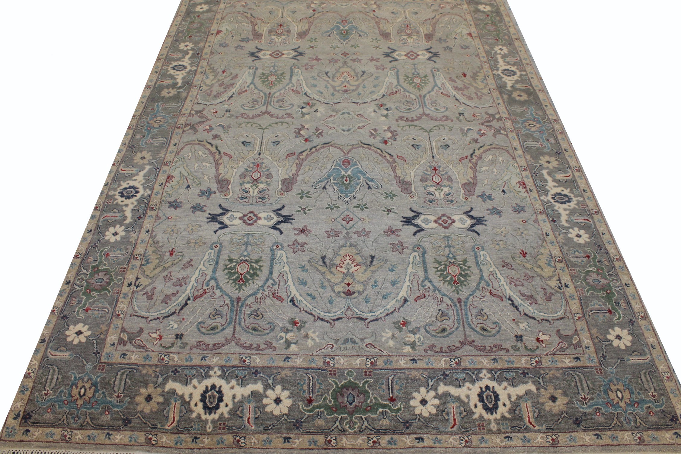 6x9 Traditional Hand Knotted Wool Area Rug - MR027078