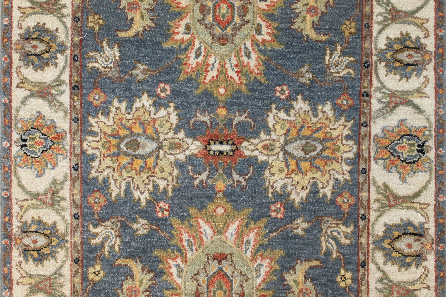 6 ft. Runner Traditional Hand Knotted Wool Area Rug - MR027090
