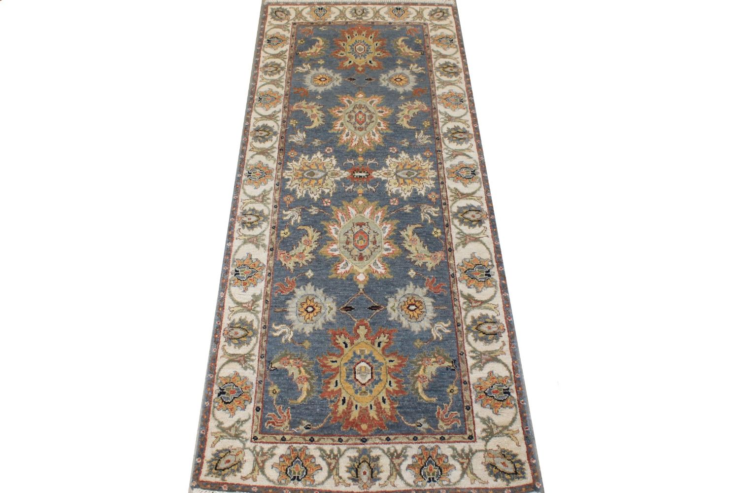 6 ft. Runner Traditional Hand Knotted Wool Area Rug - MR027091