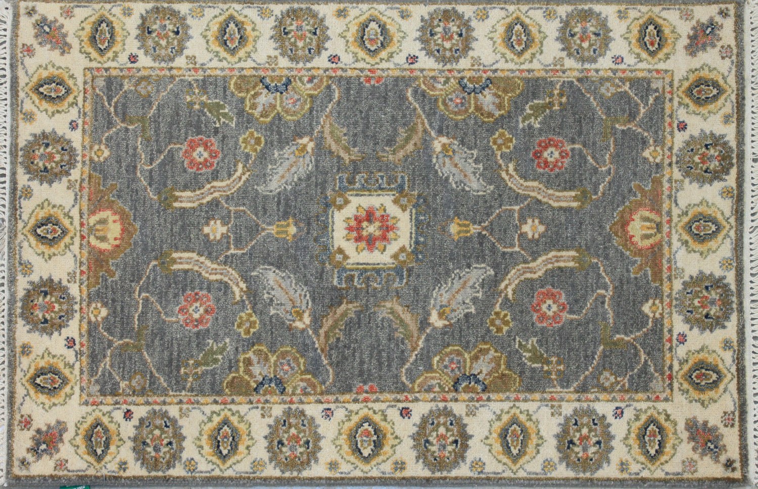 2X3 Traditional Hand Knotted Wool Area Rug - MR027092