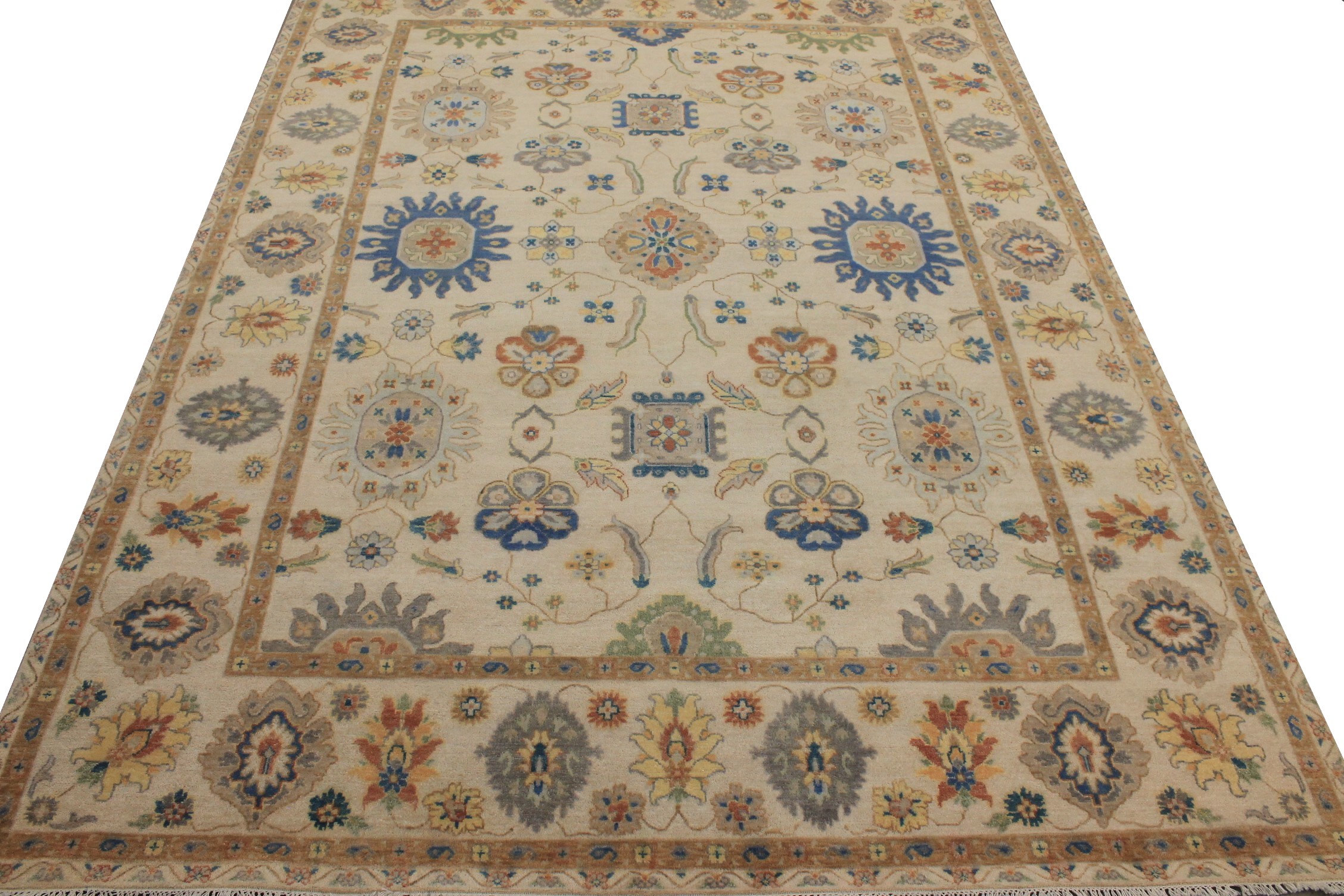 9x12 Traditional Hand Knotted Wool Area Rug - MR027102