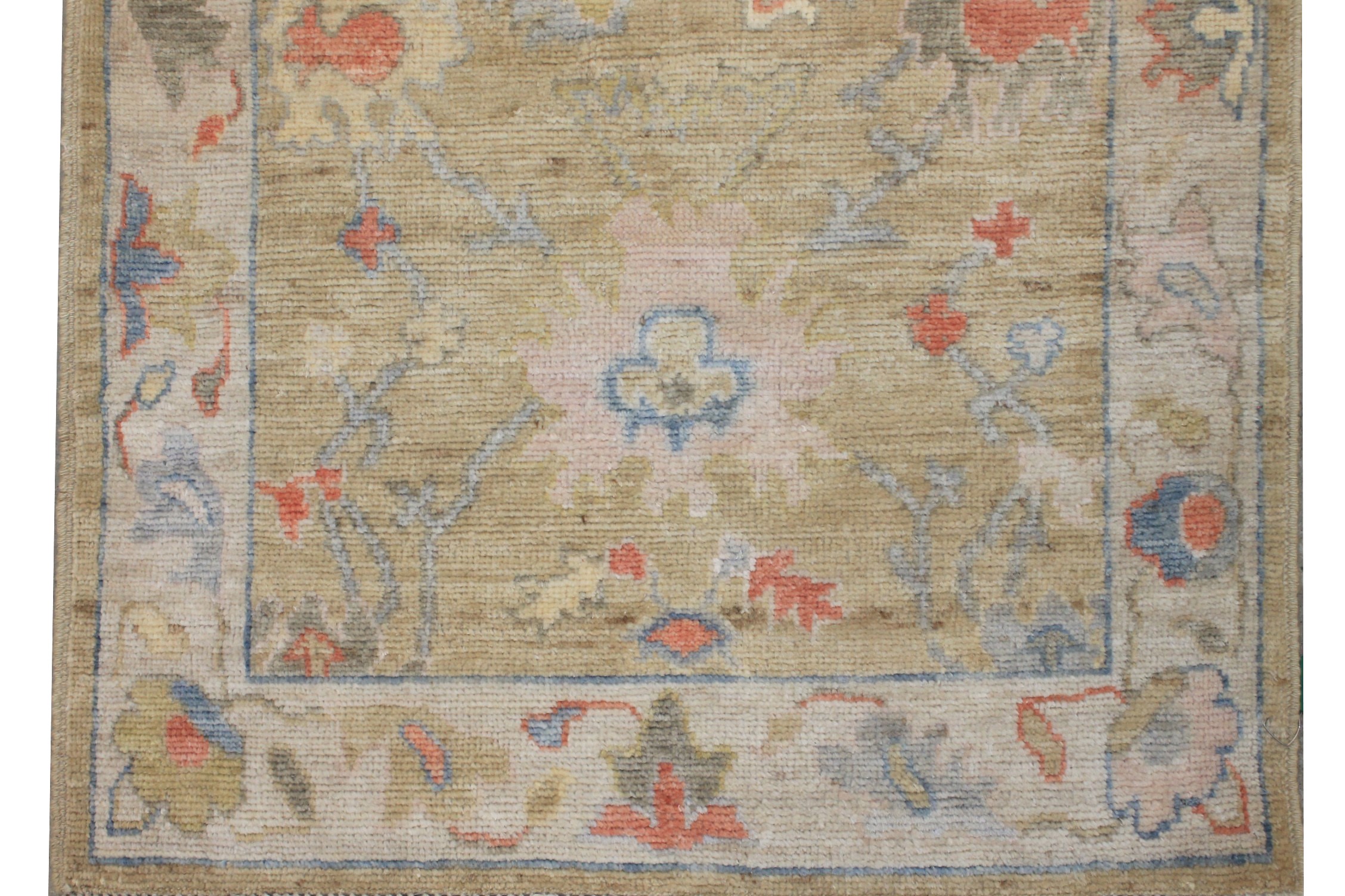 12 ft. Runner Oushak Hand Knotted Wool Area Rug - MR027131