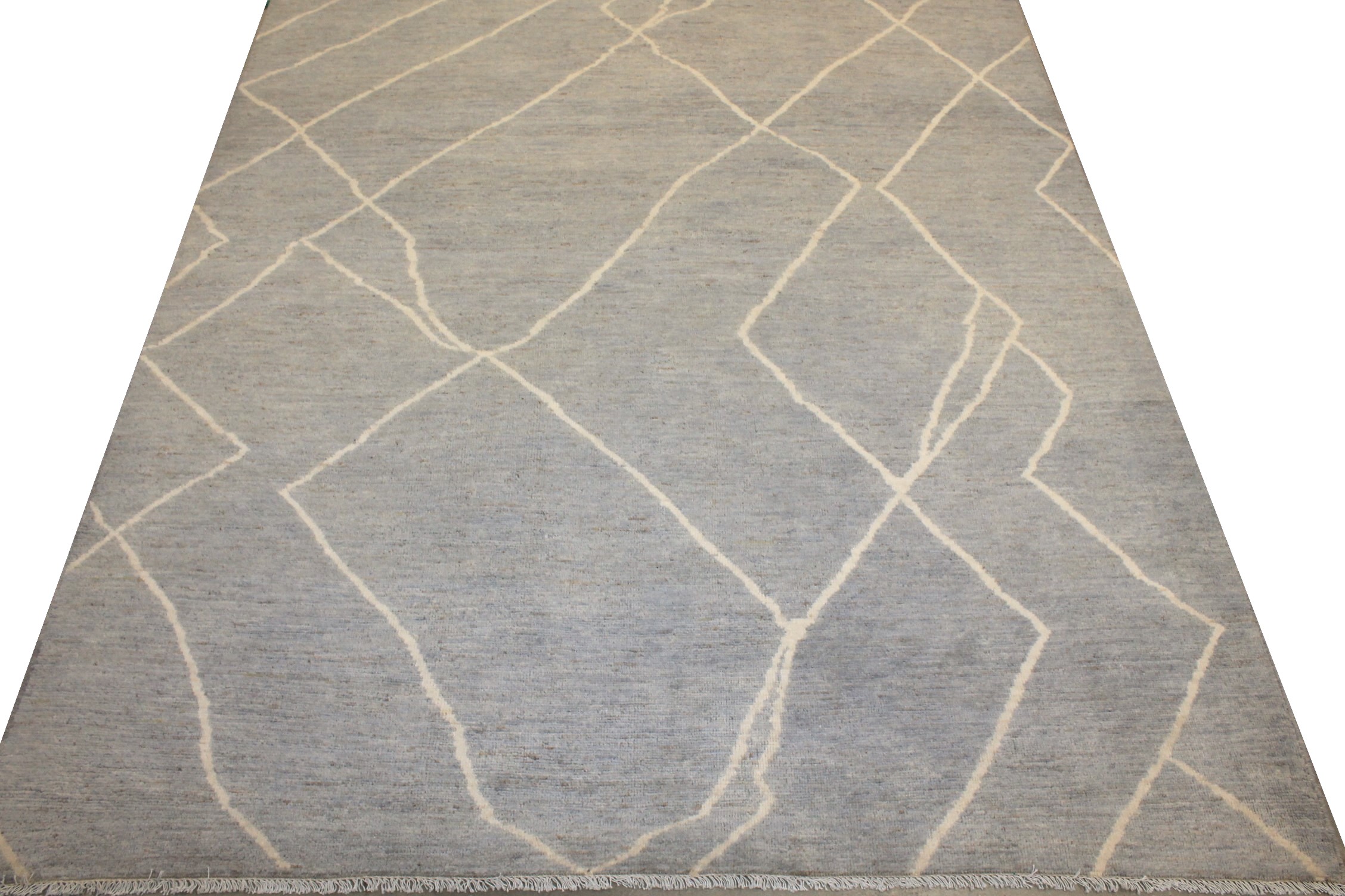 8x10 Tribal Hand Knotted Wool Area Rug - MR027207