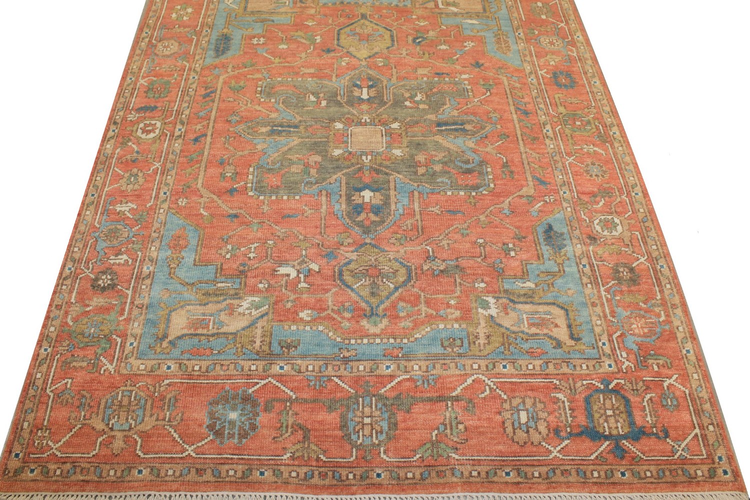 8x10 Heriz/Serapi Hand Knotted Wool Area Rug - MR027225