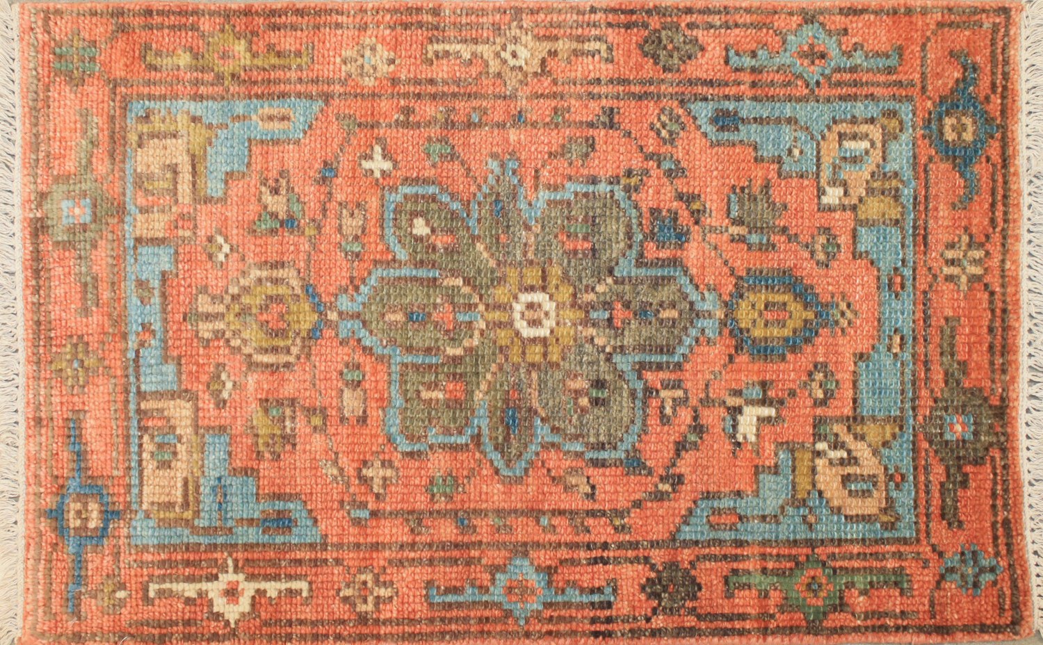 2X3 Heriz/Serapi Hand Knotted Wool Area Rug - MR027227