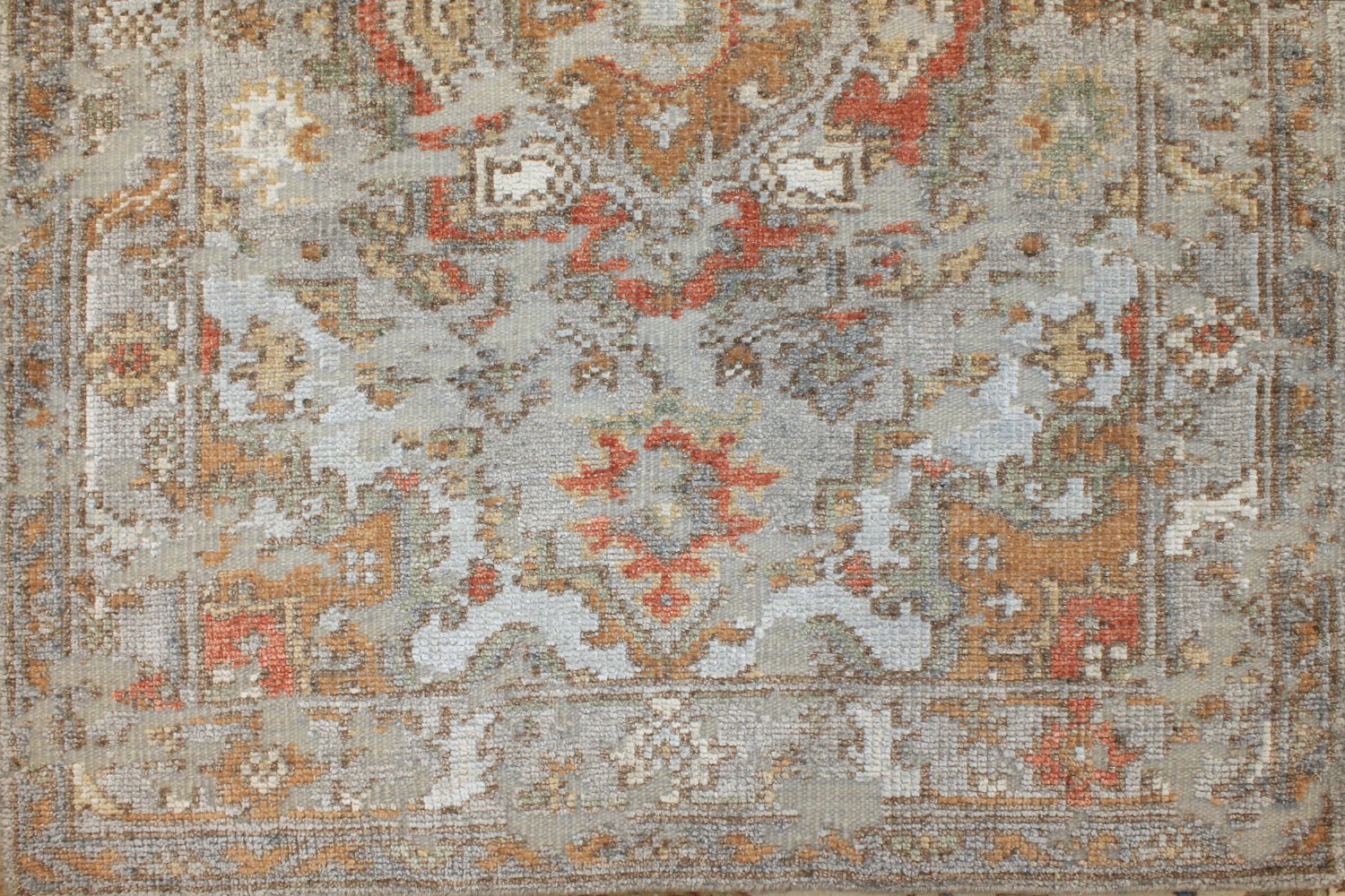 4x6 Oushak Hand Knotted Wool & Viscose Area Rug - MR027228