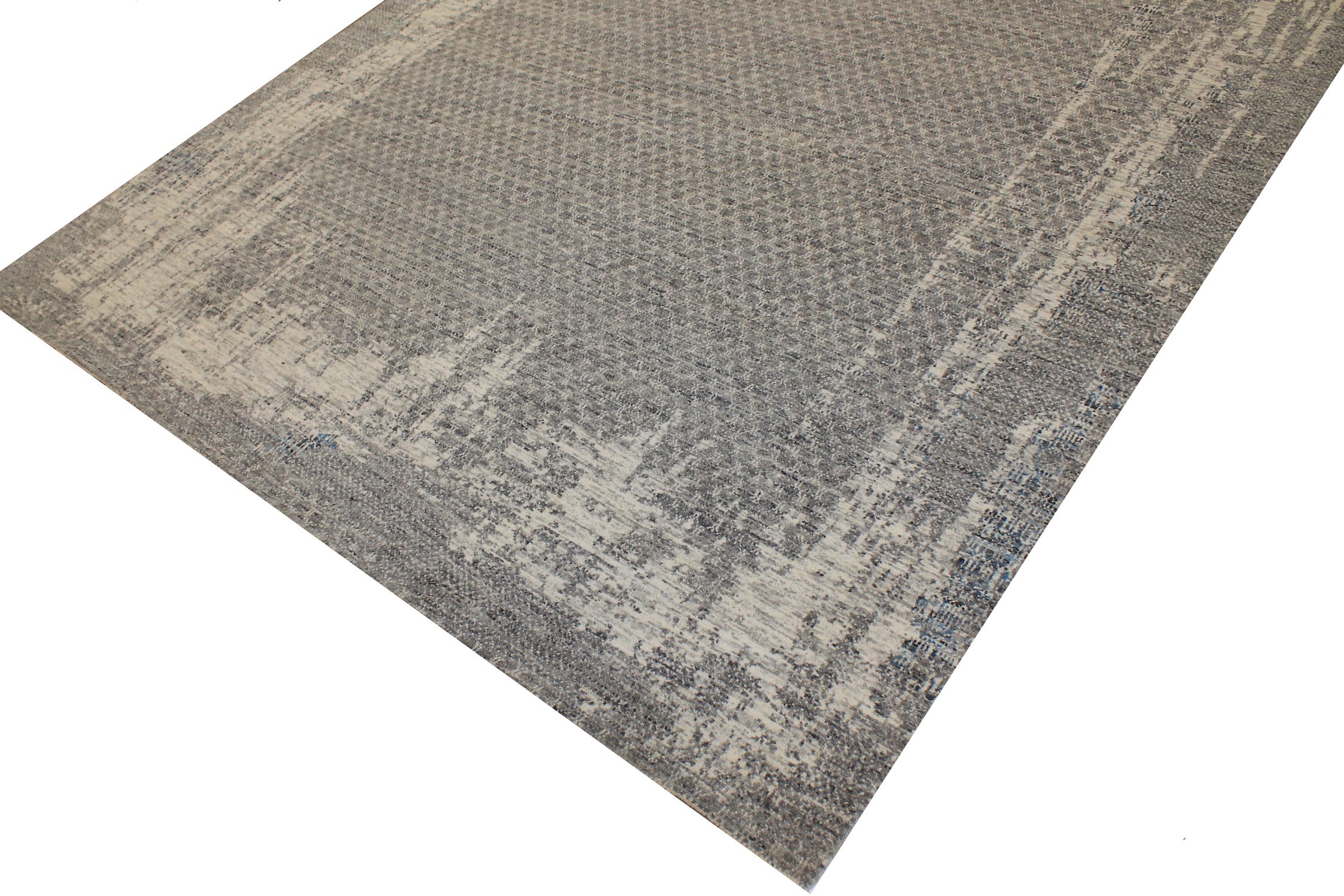 8x10 Modern Hand Knotted Wool Area Rug - MR027236