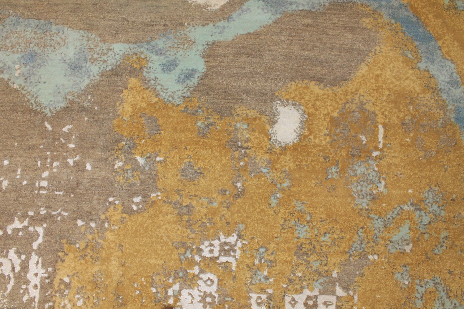 10x14 Modern Hand Knotted Wool & Viscose Area Rug - MR027243