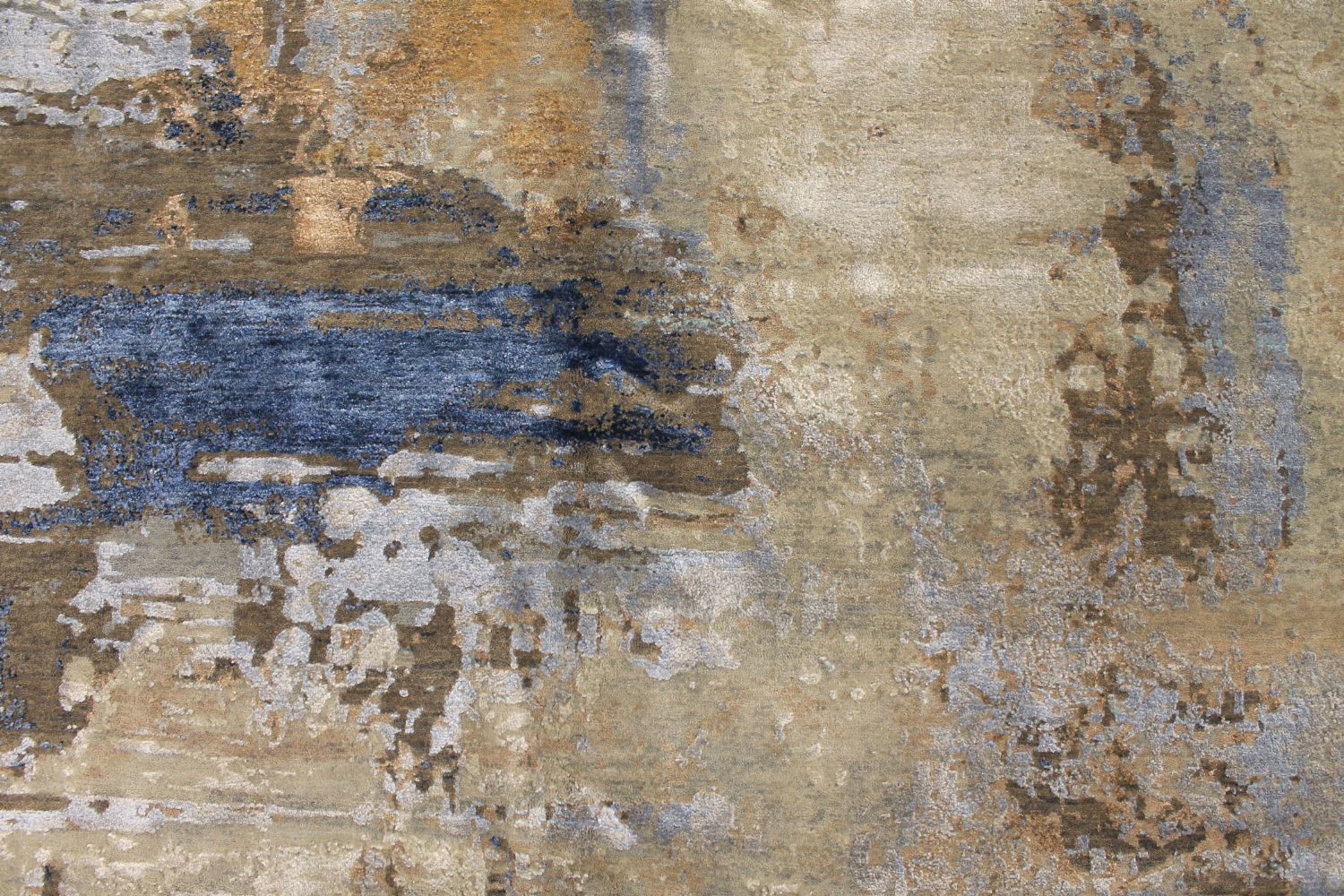 10x14 Modern Hand Knotted Wool & Viscose Area Rug - MR027244