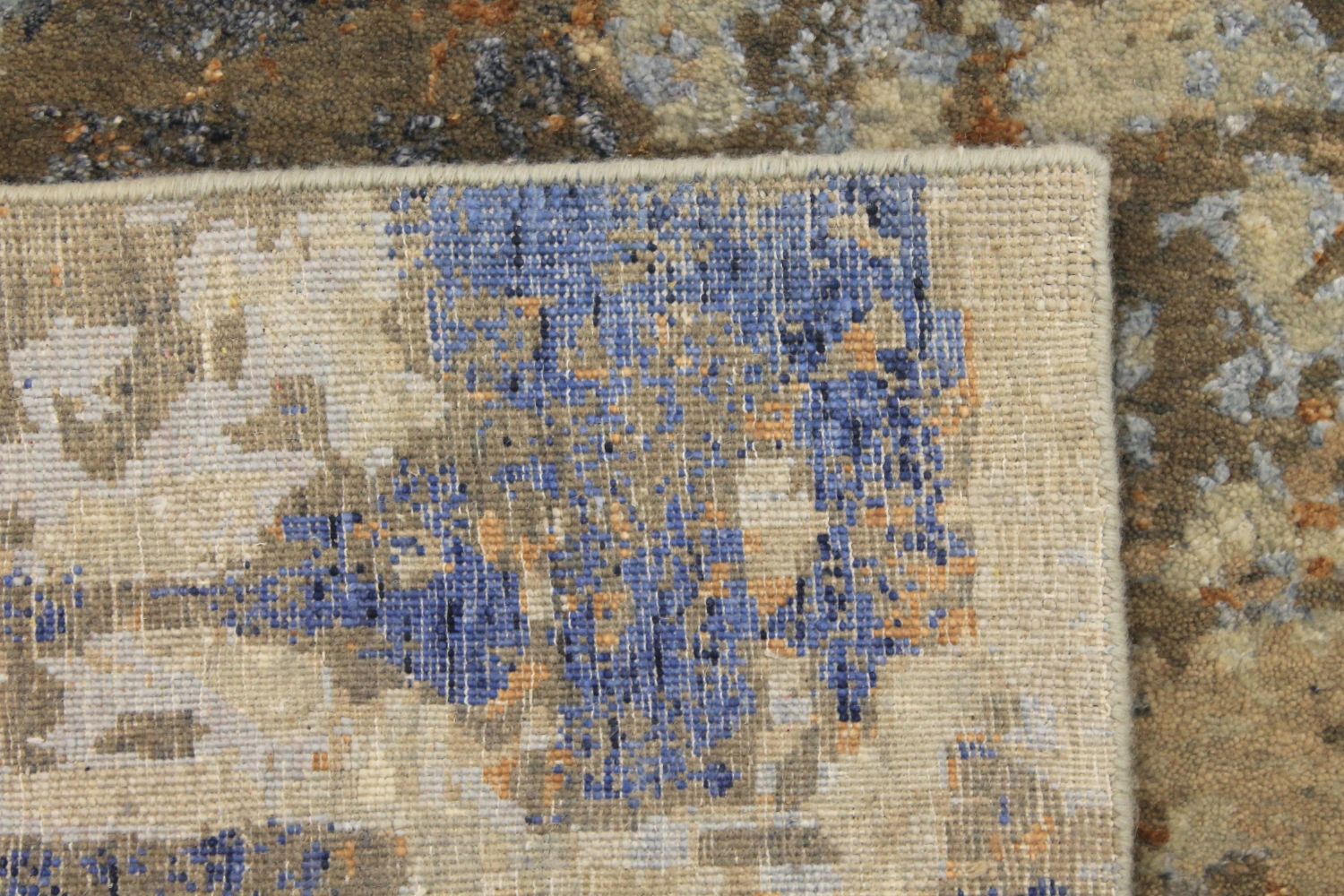 10x14 Modern Hand Knotted Wool & Viscose Area Rug - MR027244
