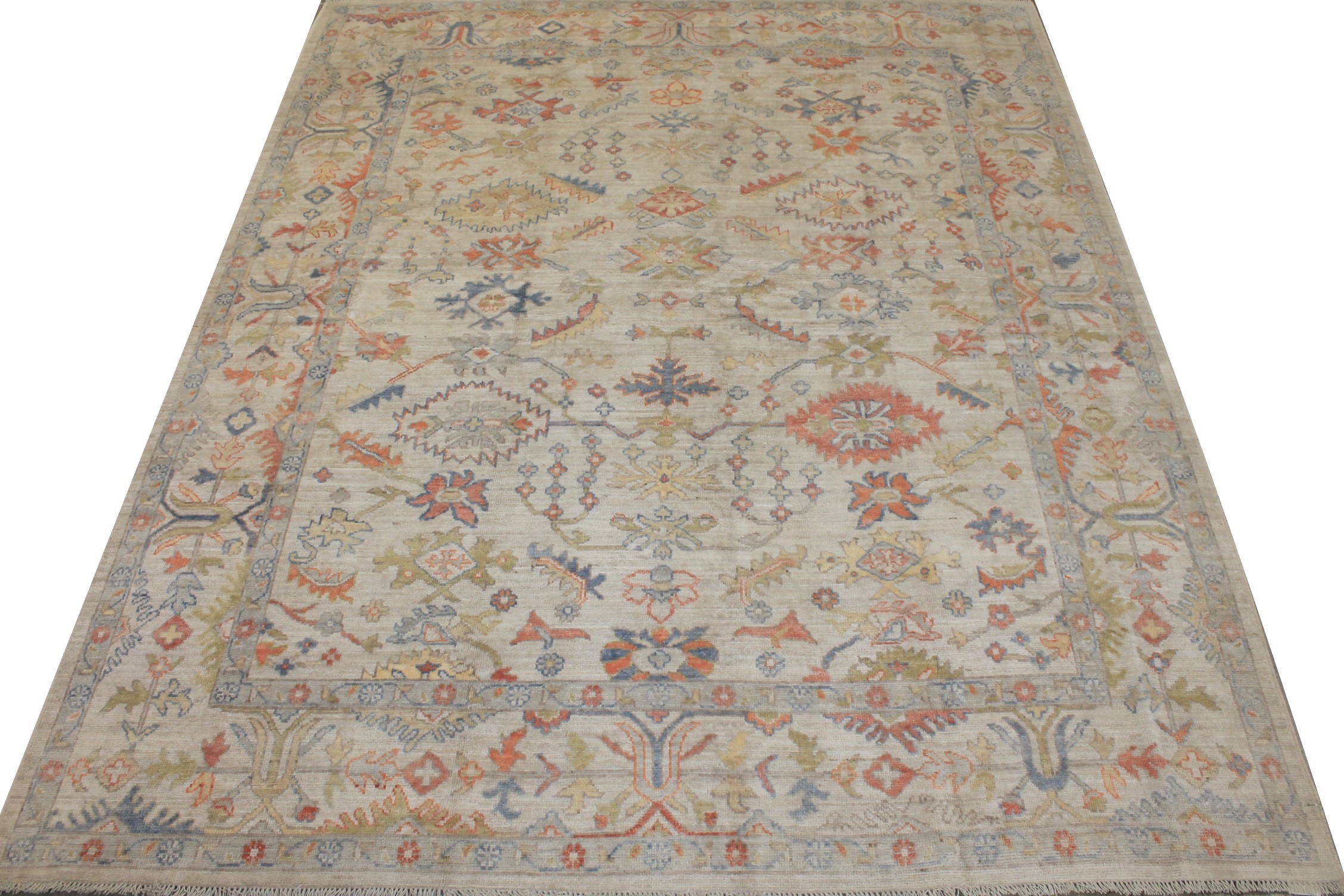 8x10 Oushak Hand Knotted Wool Area Rug - MR027298