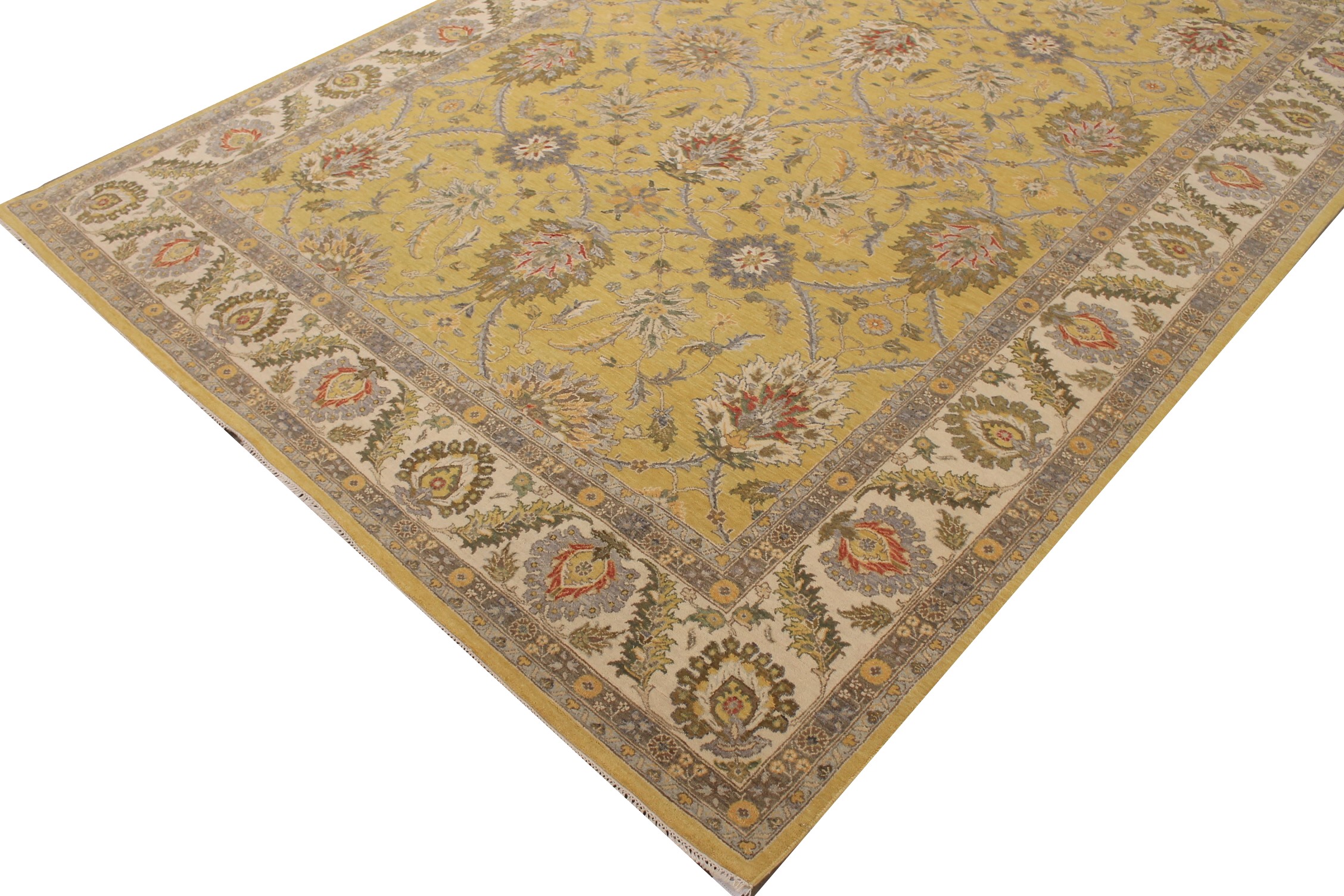 9x12 Oriental Hand Knotted Wool Area Rug - MR027354