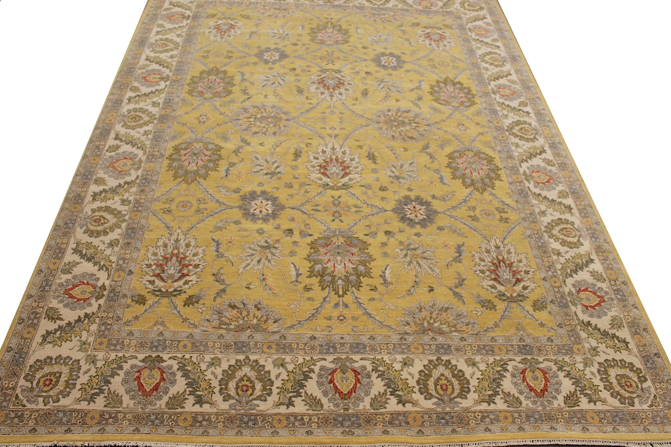 9x12 Oriental Hand Knotted Wool Area Rug - MR027354