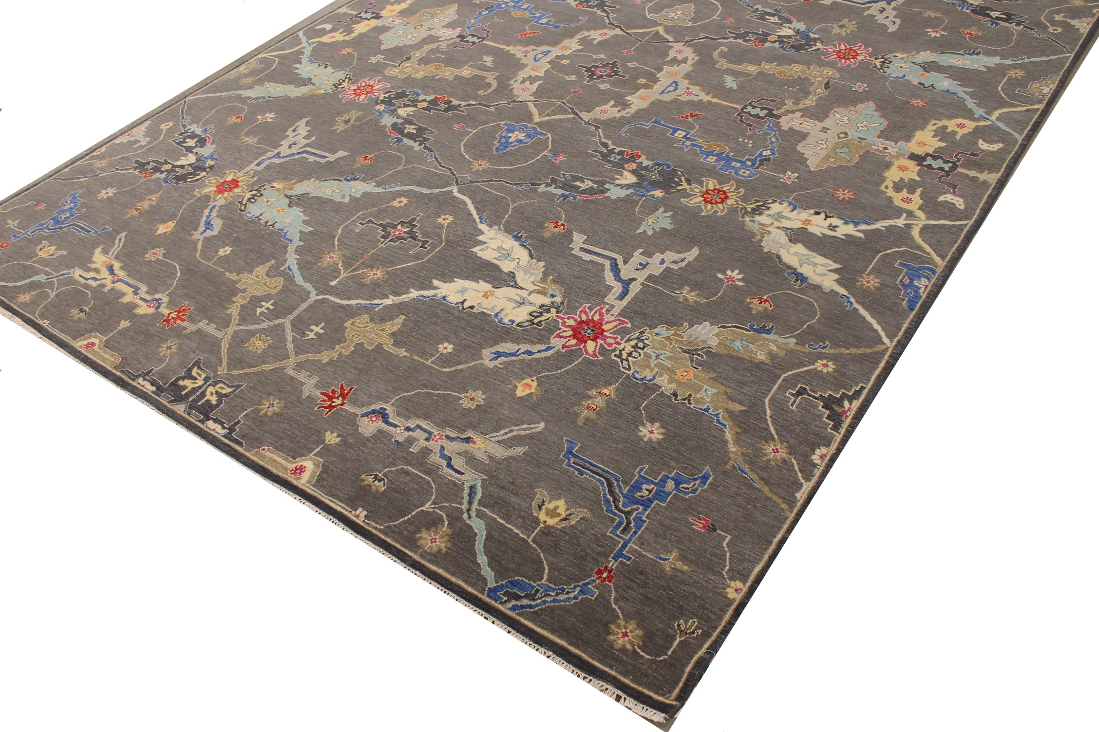 10x14 Oriental Hand Knotted Wool Area Rug - MR027357