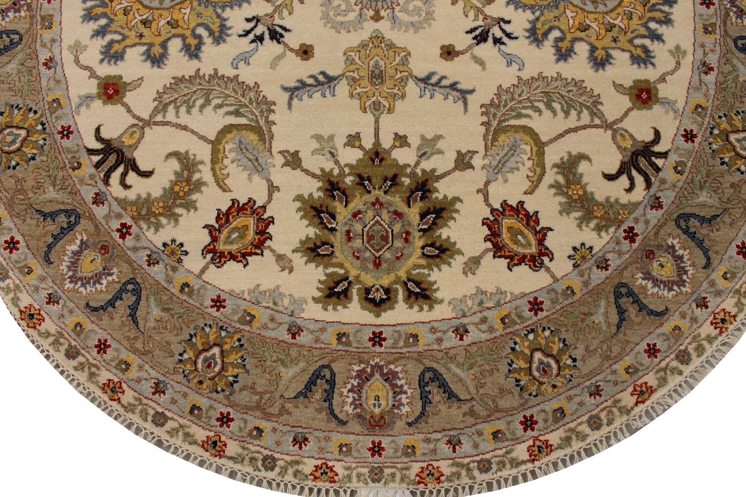 6 ft. - 7 ft. Round & Square Oriental Hand Knotted Wool Area Rug - MR027359