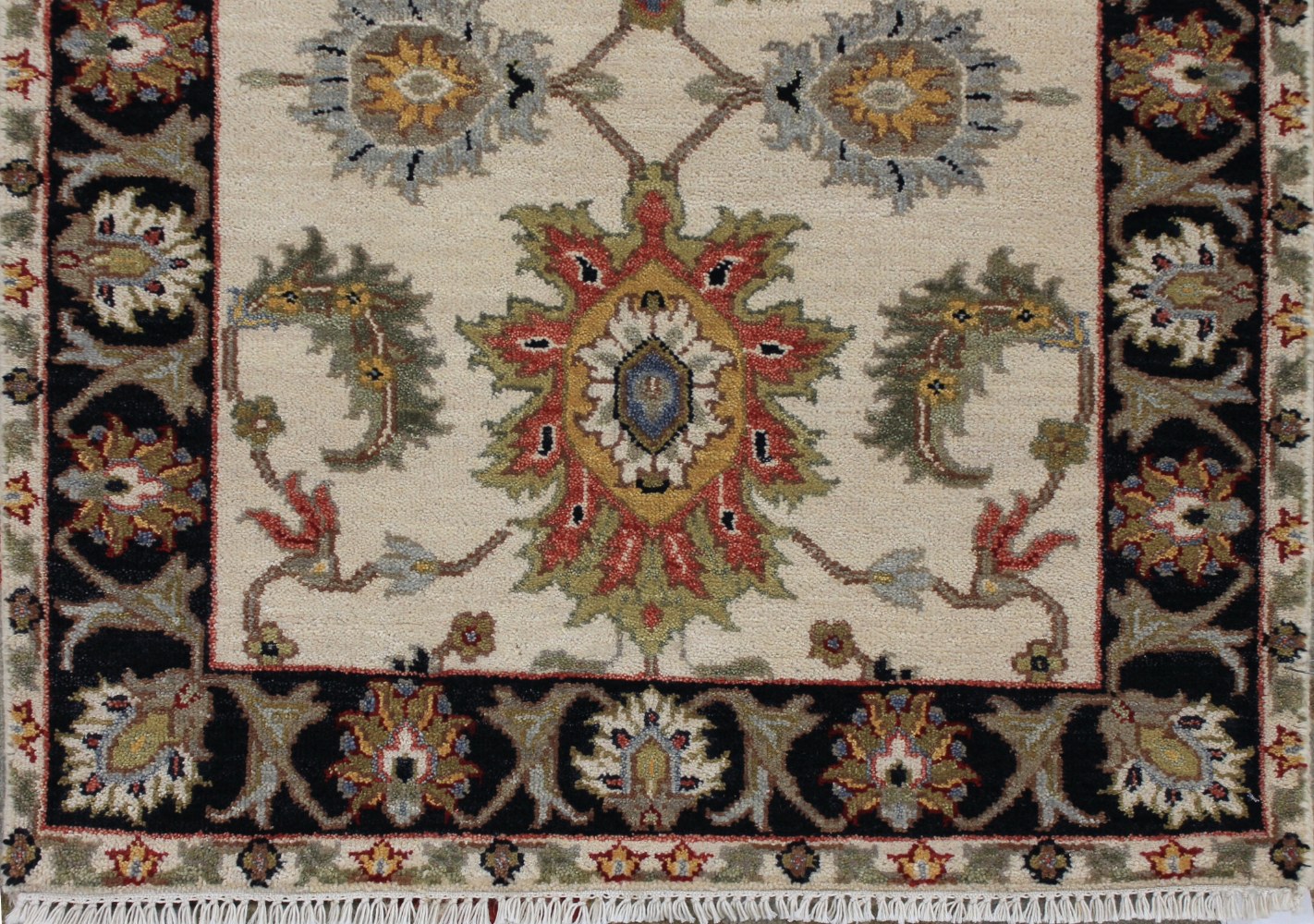 6 ft. Runner Oriental Hand Knotted Wool Area Rug - MR027361