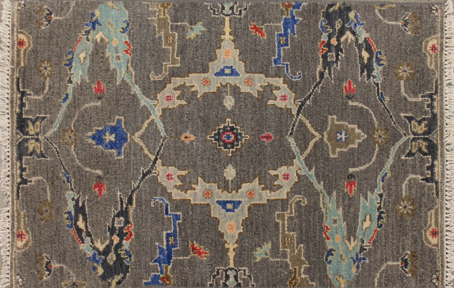 2X3 Oriental Hand Knotted Wool Area Rug - MR027381