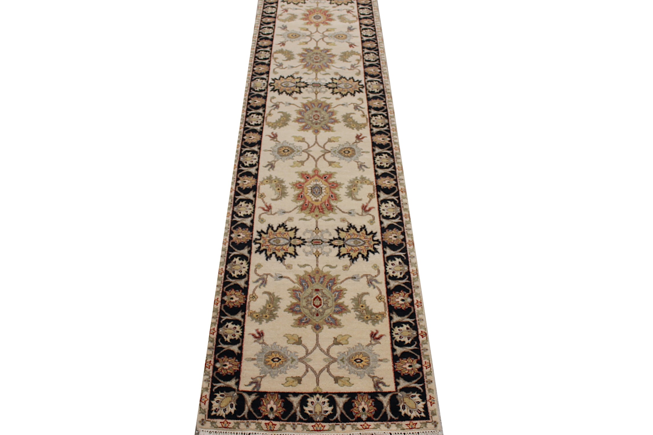 12 ft. Runner Oriental Hand Knotted Wool Area Rug - MR027388