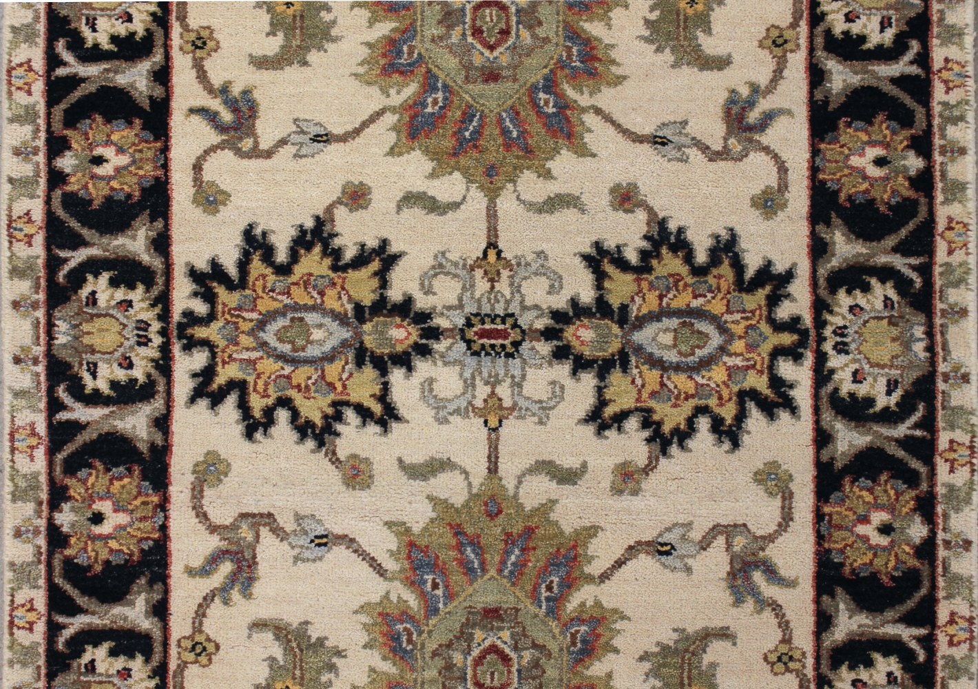 12 ft. Runner Oriental Hand Knotted Wool Area Rug - MR027389