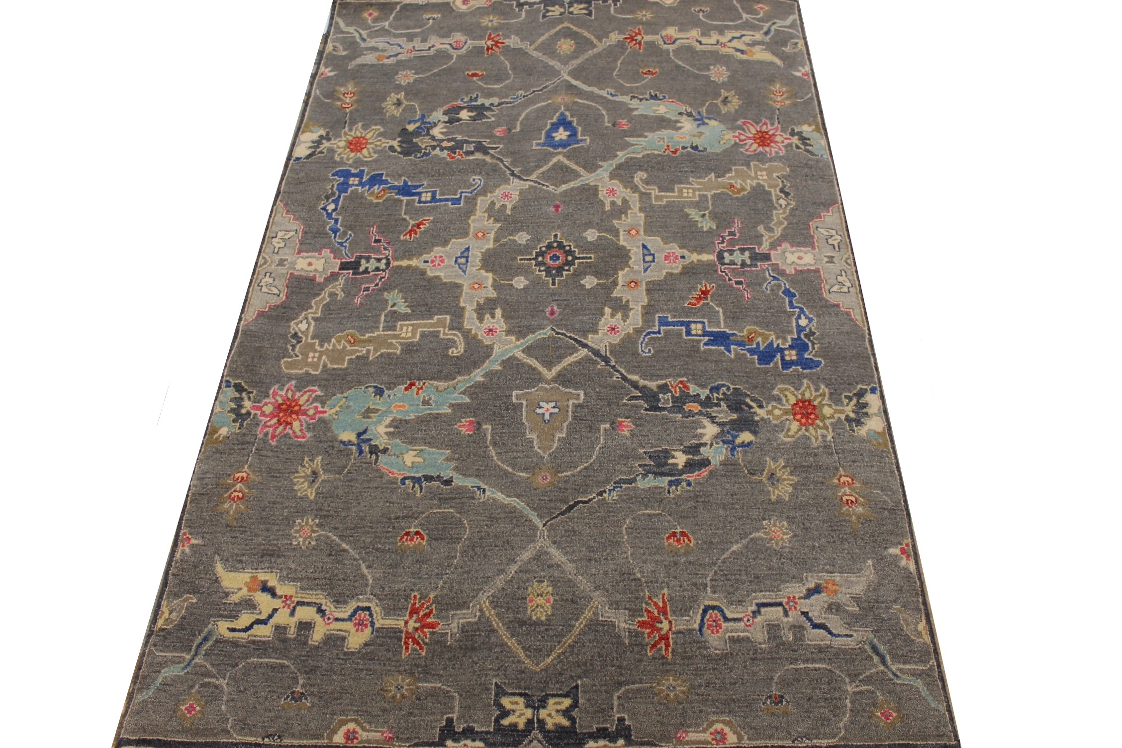 4x6 Oriental Hand Knotted Wool Area Rug - MR027390