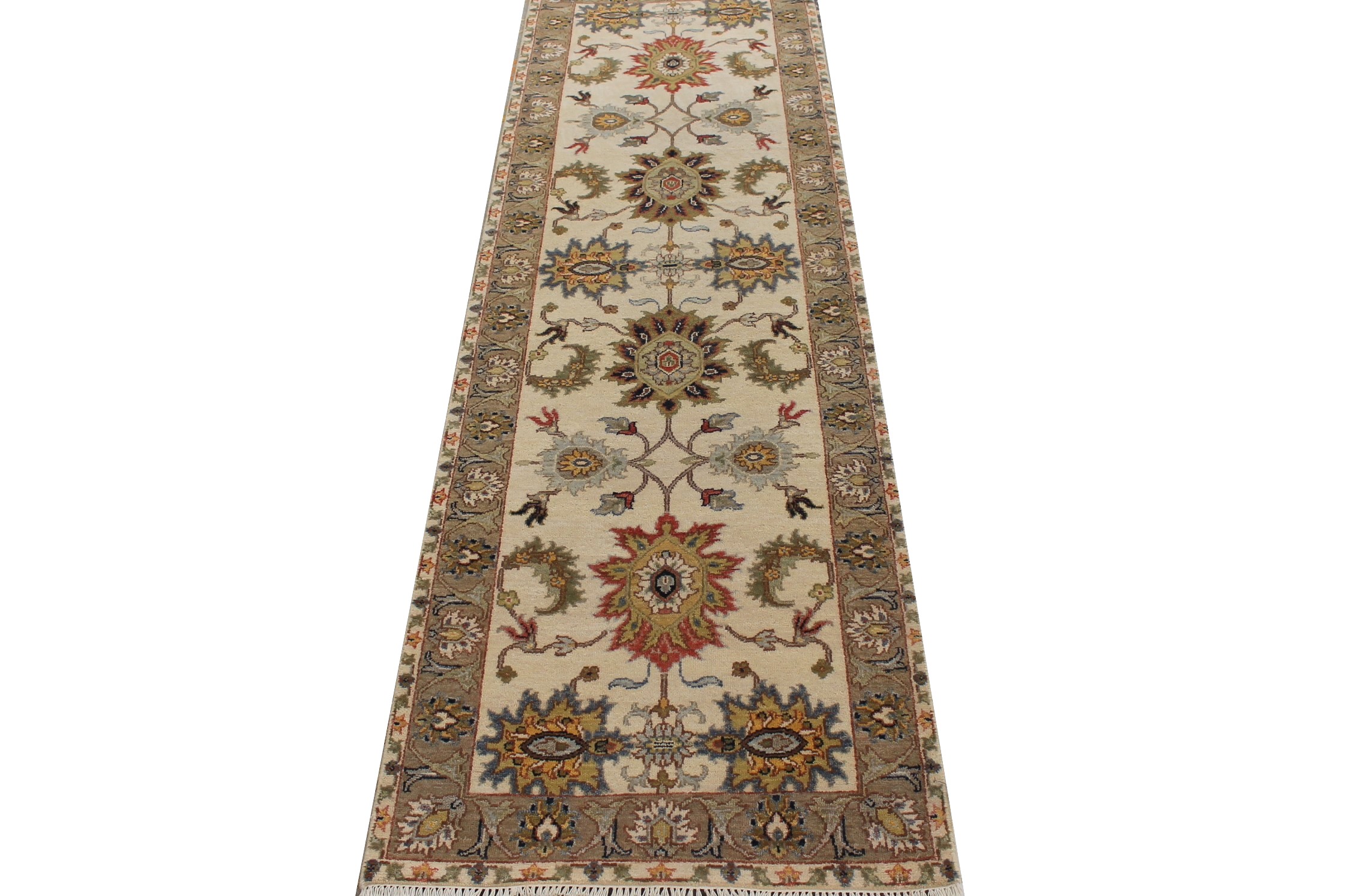 8 ft. Runner Oriental Hand Knotted Wool Area Rug - MR027396