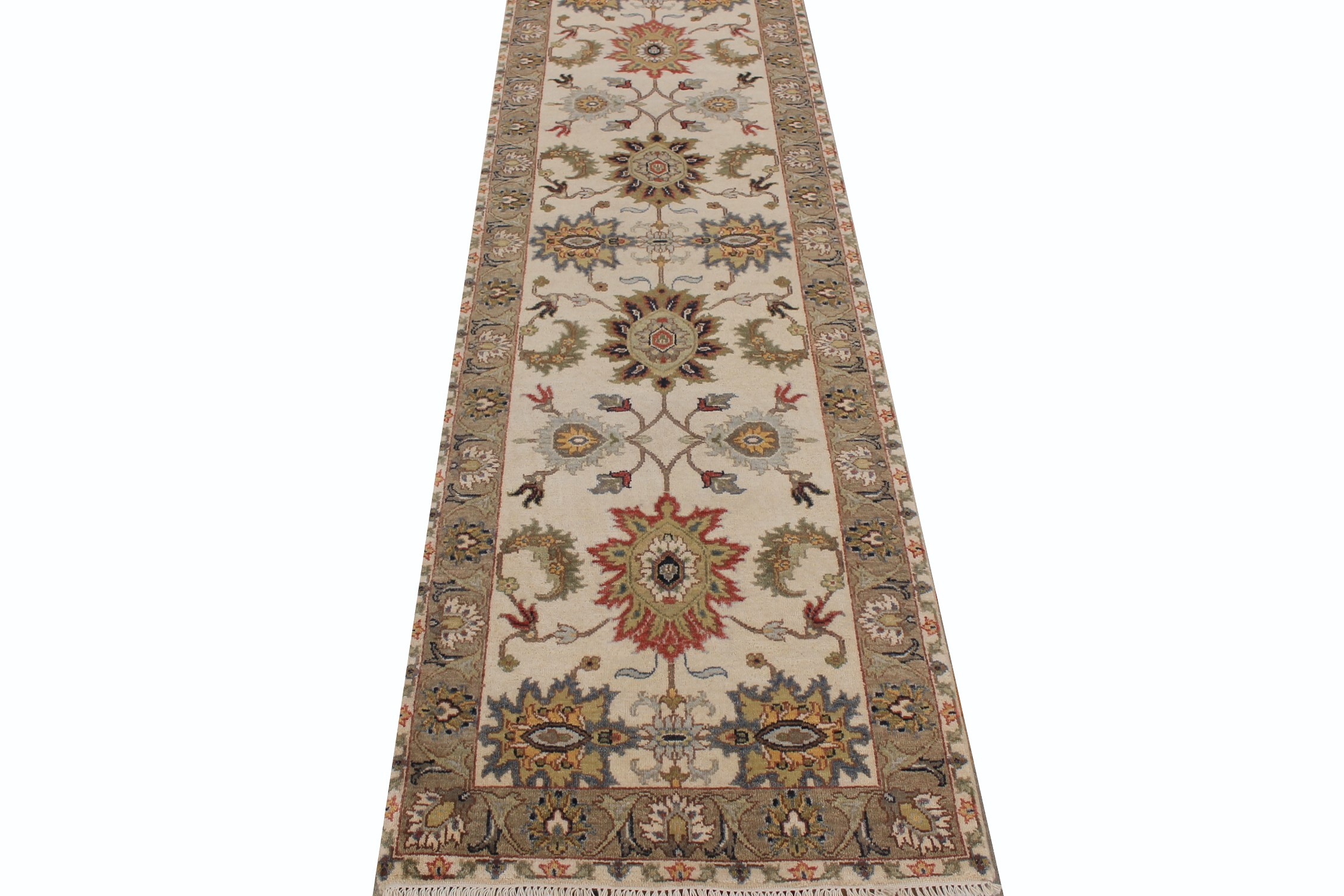 8 ft. Runner Oriental Hand Knotted Wool Area Rug - MR027396