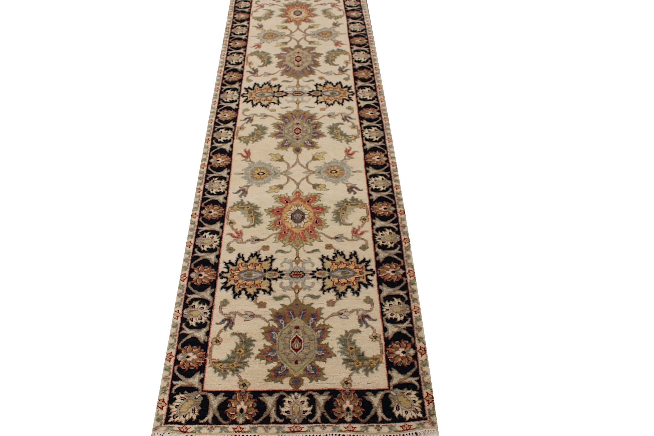 10 ft. Runner Oriental Hand Knotted Wool Area Rug - MR027397