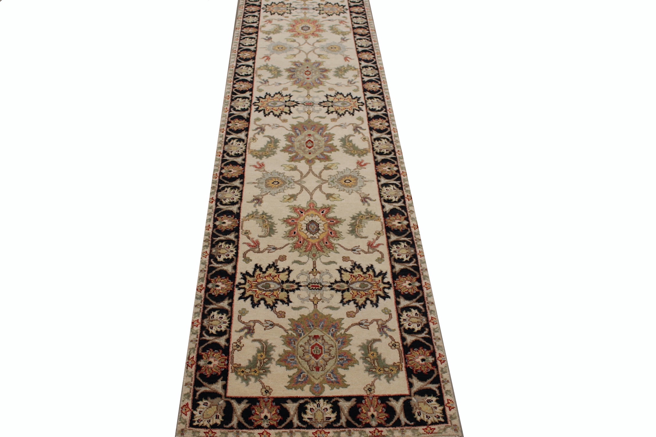 10 ft. Runner Oriental Hand Knotted Wool Area Rug - MR027397