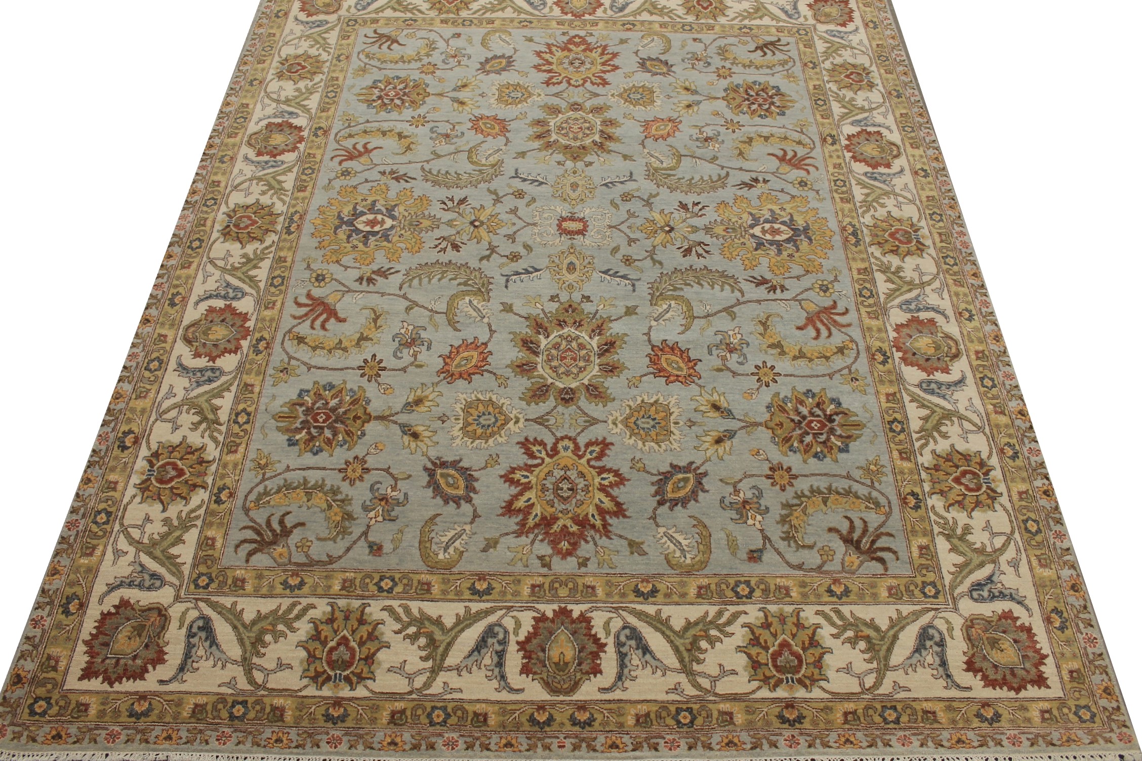 8x10 Oriental Hand Knotted Wool Area Rug - MR027404