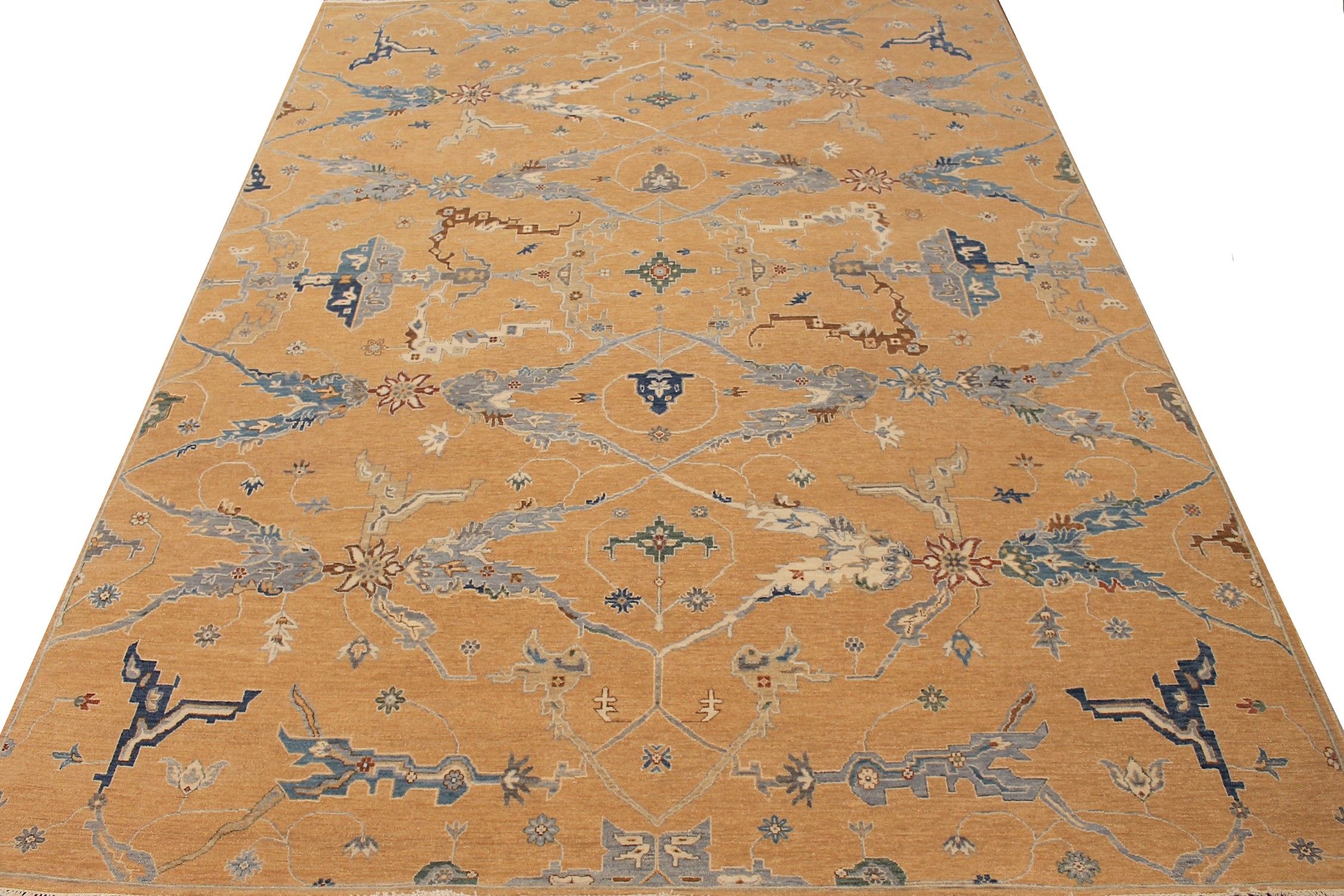 9x12 Oriental Hand Knotted Wool Area Rug - MR027408