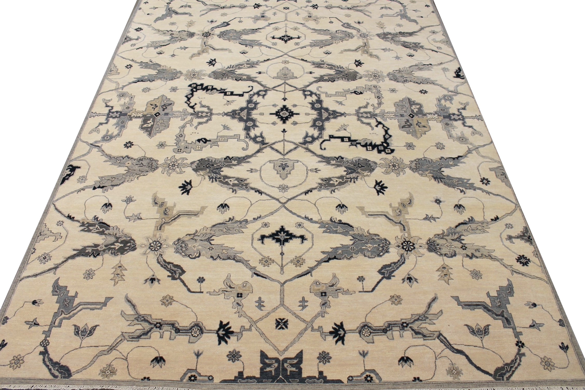 9x12 Oriental Hand Knotted Wool Area Rug - MR027413