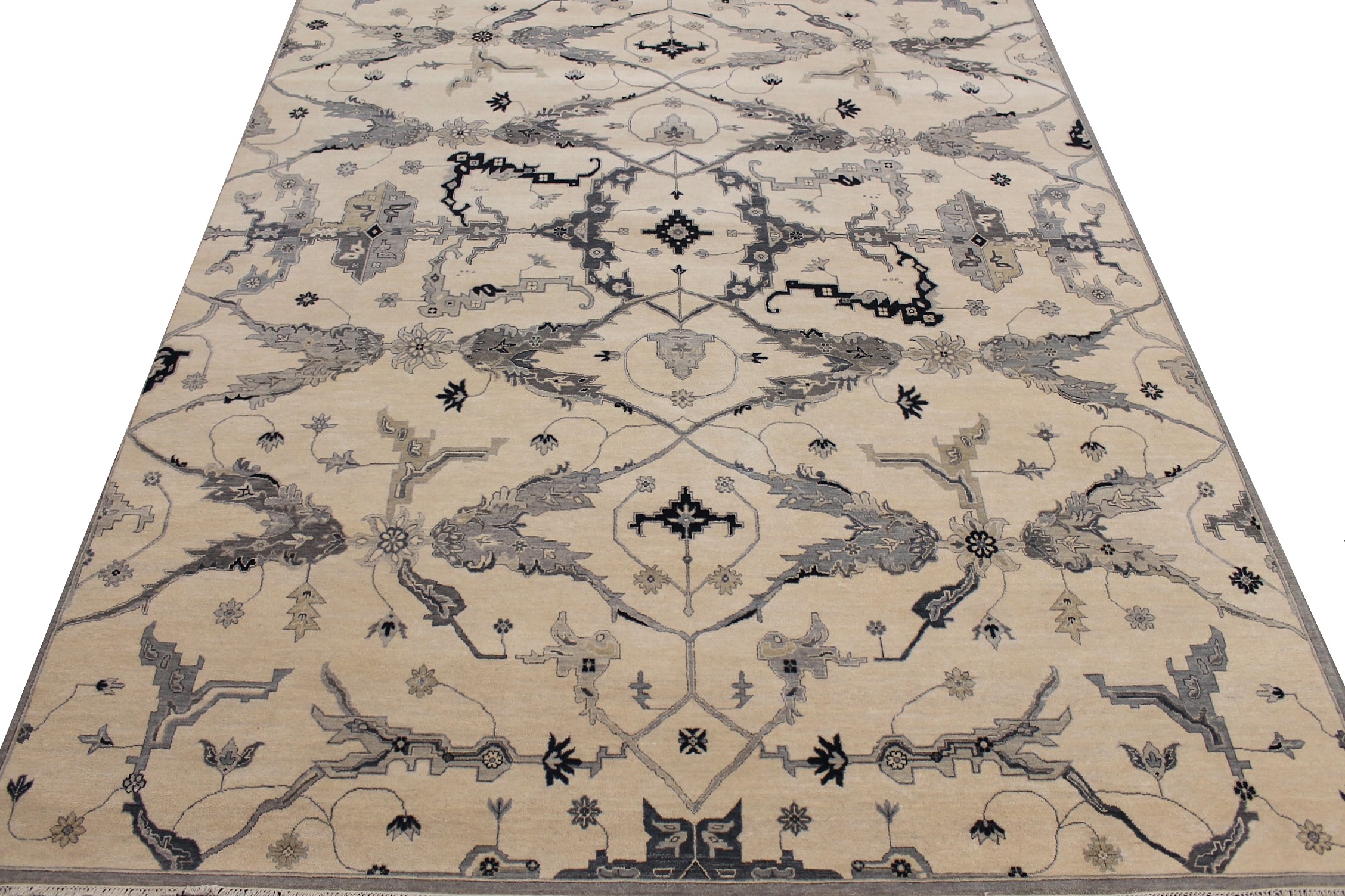9x12 Oriental Hand Knotted Wool Area Rug - MR027413