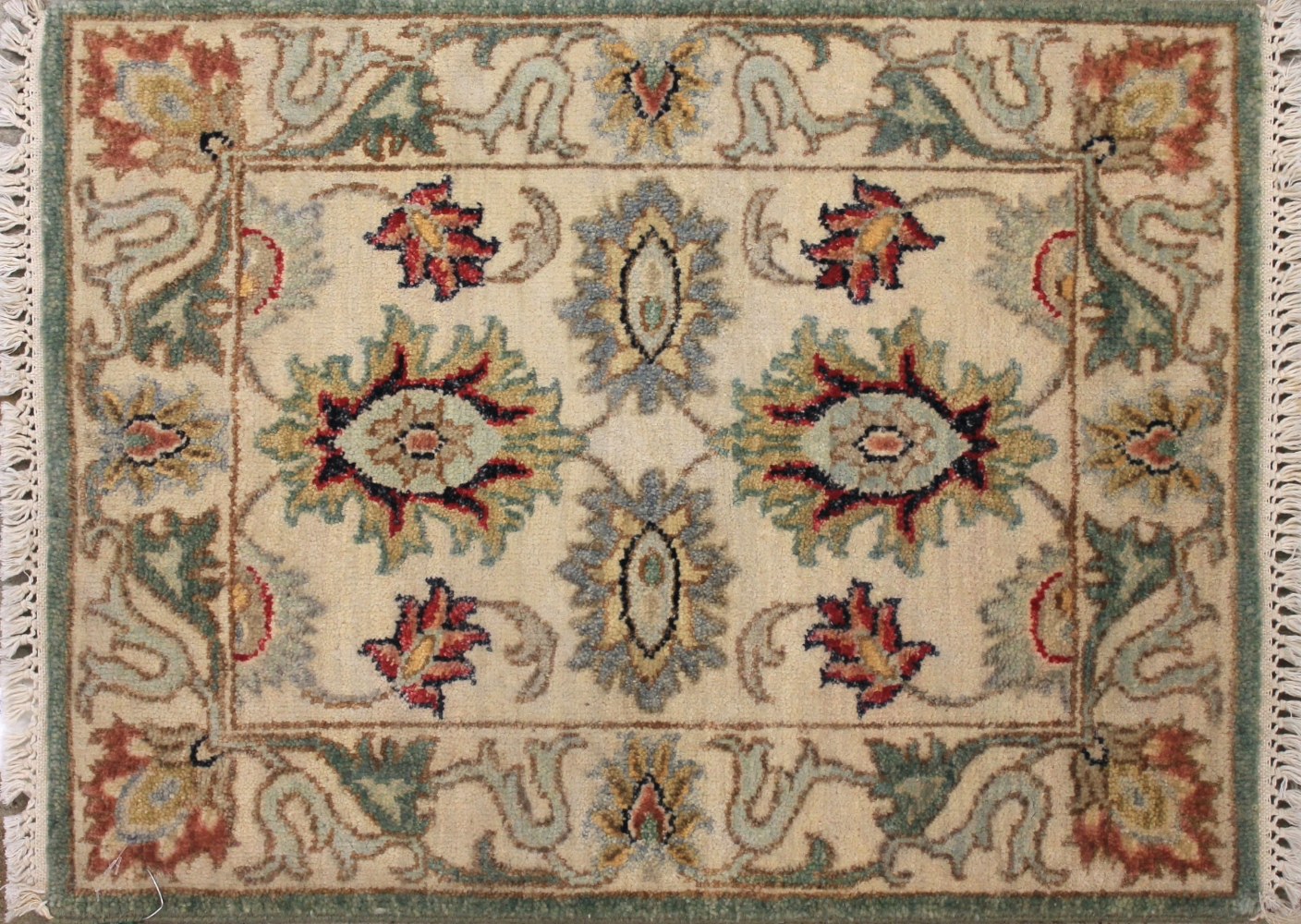 1.6X2 & Smaller Oriental Hand Knotted Wool Area Rug - MR027415