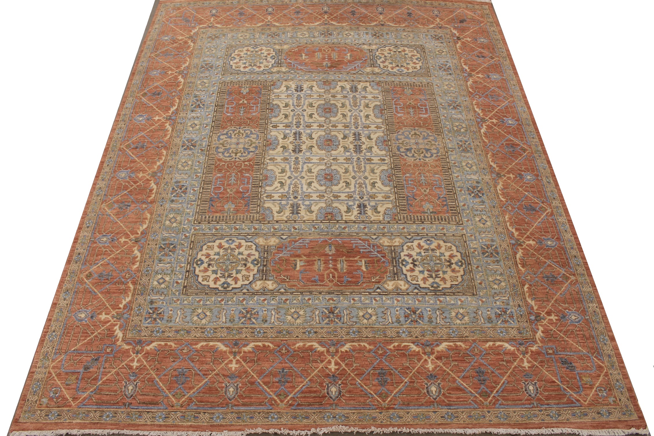 8x10 Heriz/Serapi Hand Knotted Wool Area Rug - MR027438