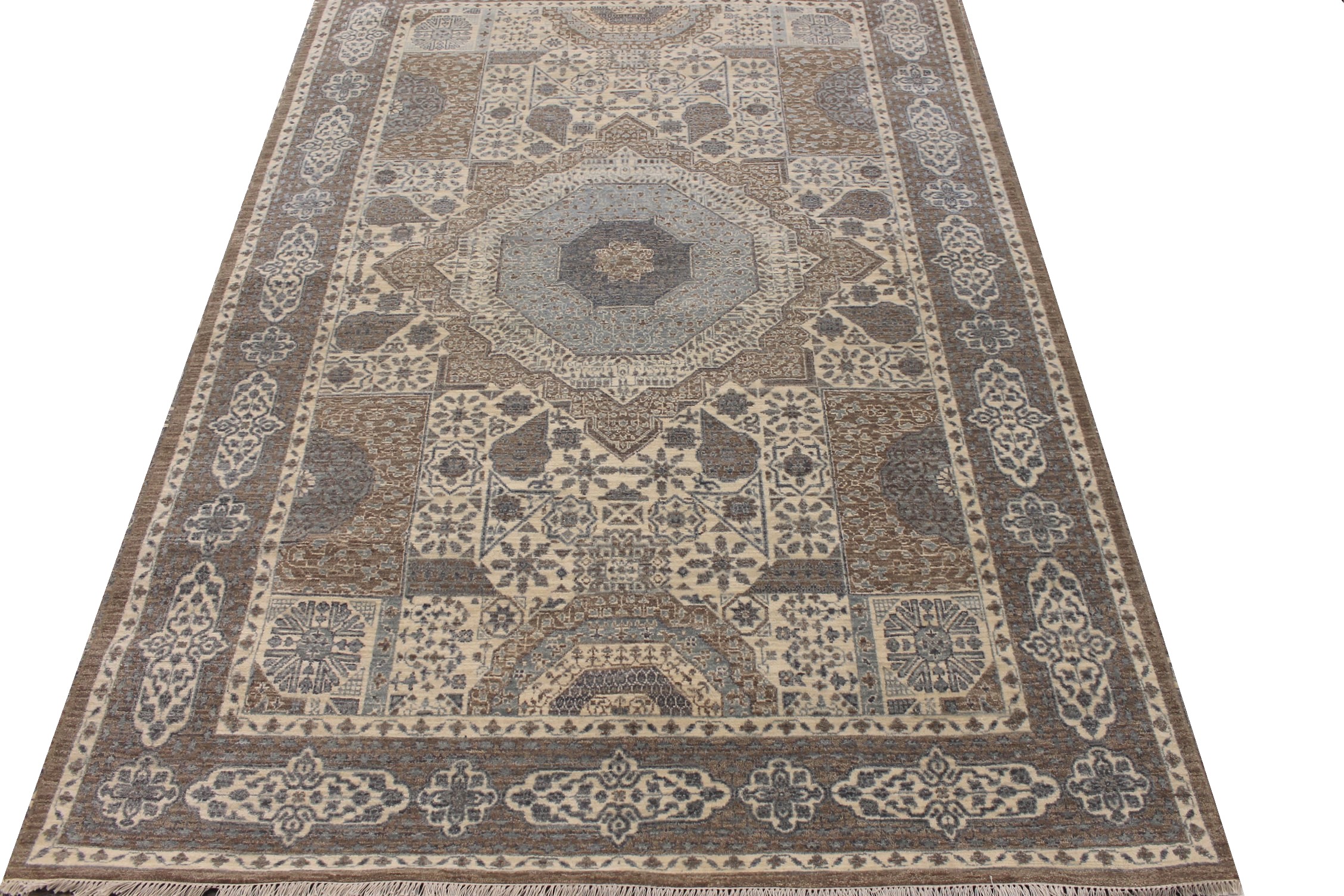 6x9 Heriz/Serapi Hand Knotted Wool Area Rug - MR027439