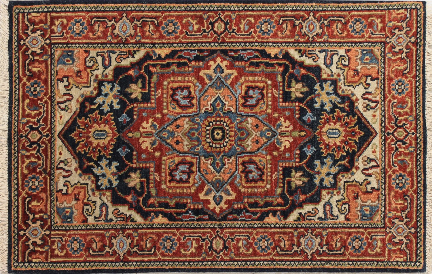 2X3 Heriz/Serapi Hand Knotted Wool Area Rug - MR027485