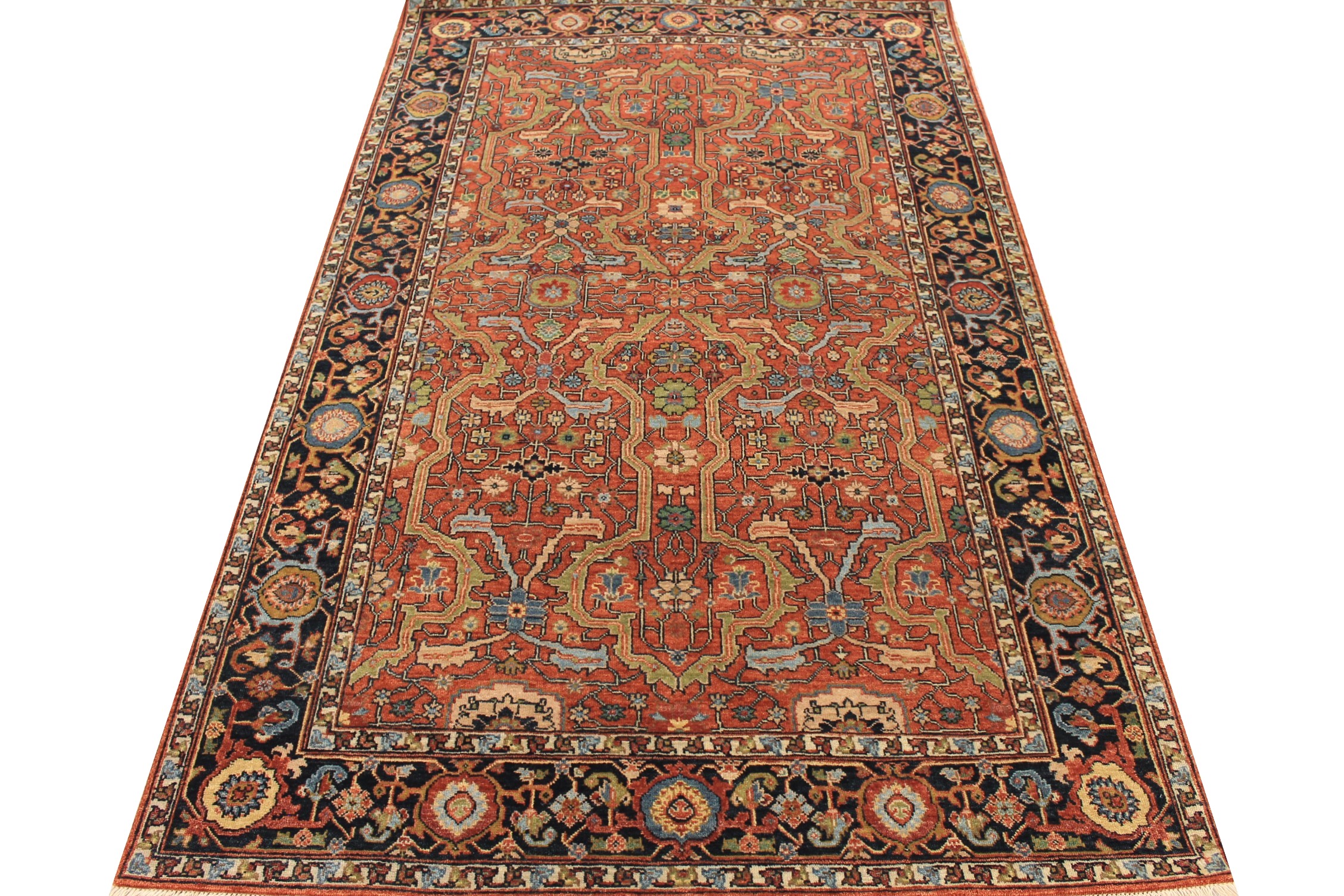 5x7/8 Heriz/Serapi Hand Knotted Wool Area Rug - MR027497