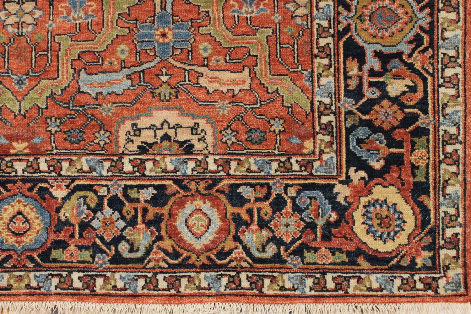5x7/8 Heriz/Serapi Hand Knotted Wool Area Rug - MR027497