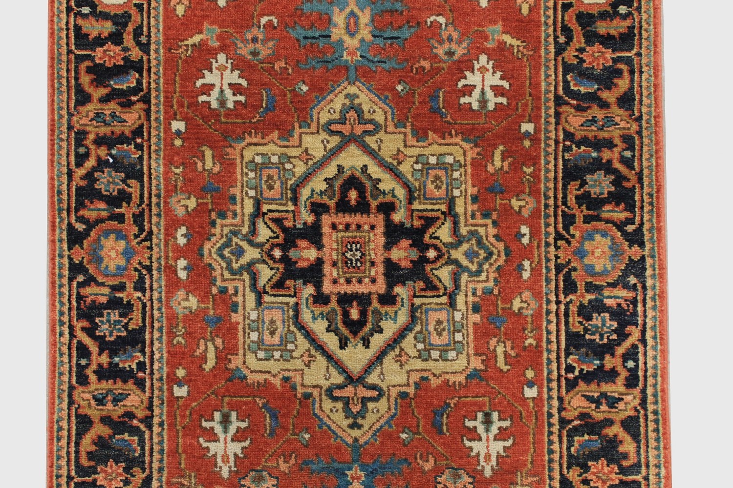 13 ft. & Longer Runner Heriz/Serapi Hand Knotted Wool Area Rug - MR027512