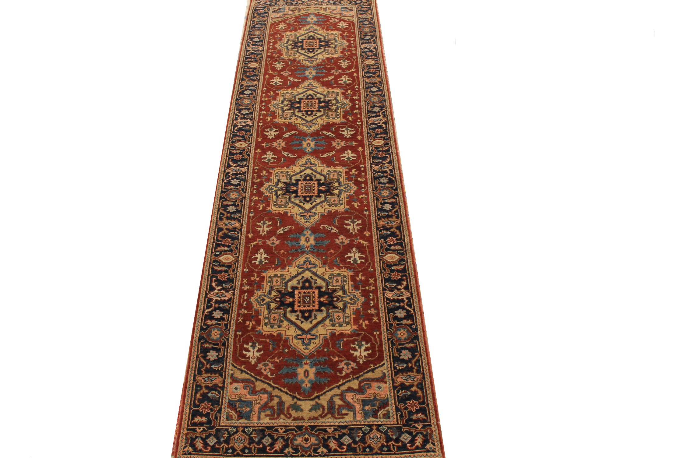 10 ft. Runner Heriz/Serapi Hand Knotted Wool Area Rug - MR027518