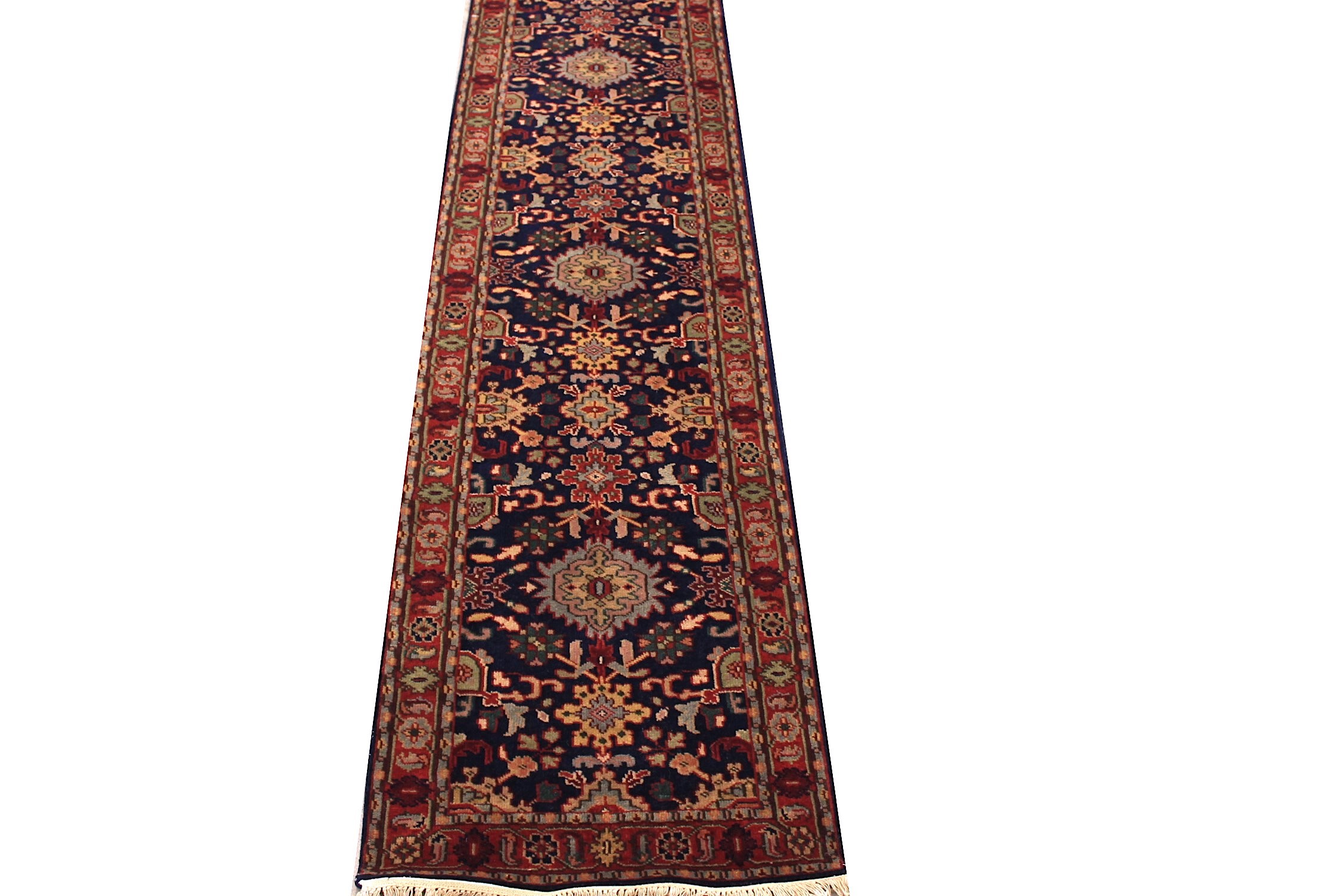 13 ft. & Longer Runner Heriz/Serapi Hand Knotted Wool Area Rug - MR027519