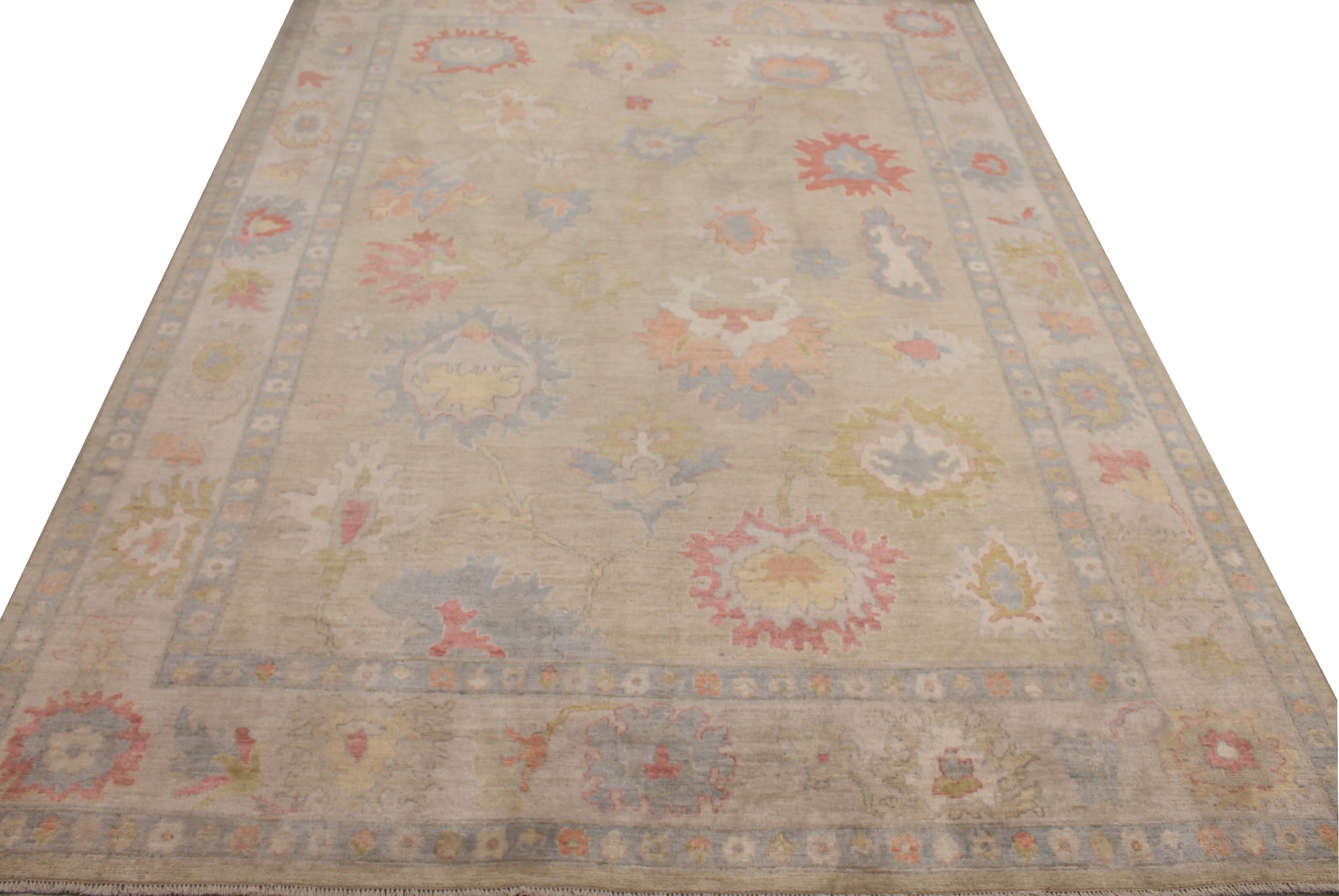 10x14 Oushak Hand Knotted Wool Area Rug - MR027527