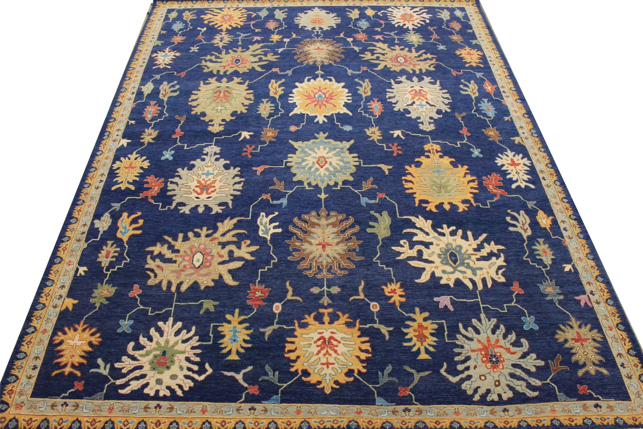 9x12 Oriental Hand Knotted Wool Area Rug - MR027574