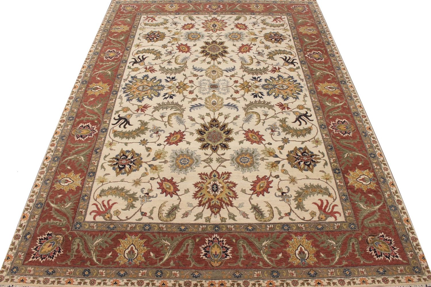 10x14  Hand Knotted Wool Area Rug - MR027575
