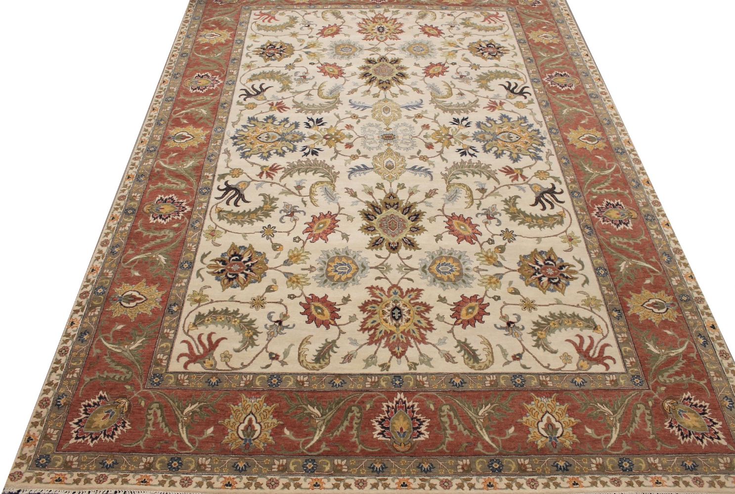 10x14  Hand Knotted Wool Area Rug - MR027575