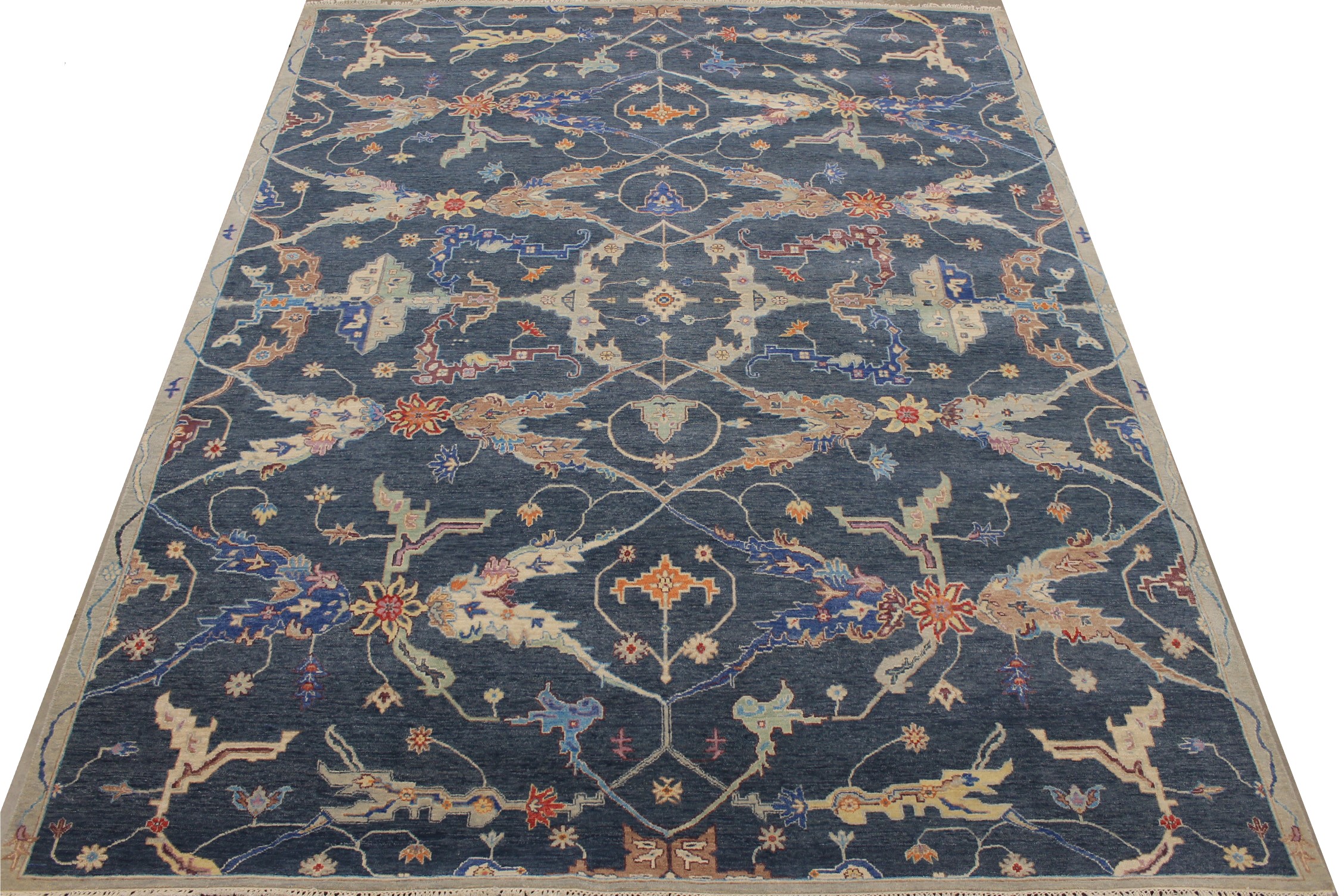 8x10 Oriental Hand Knotted Wool Area Rug - MR027577