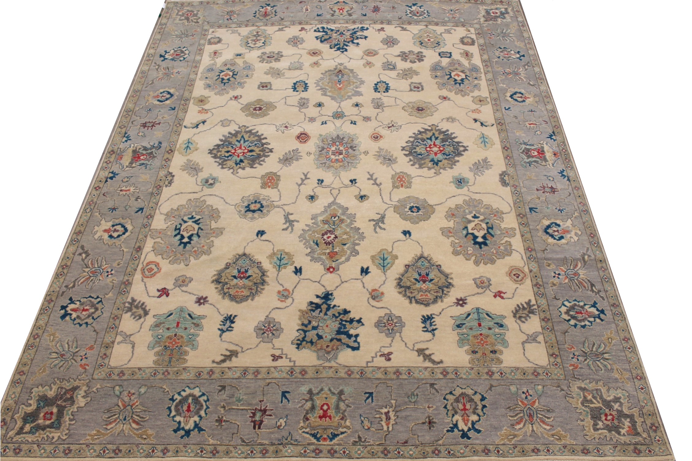 8x10 Oriental Hand Knotted Wool Area Rug - MR027581