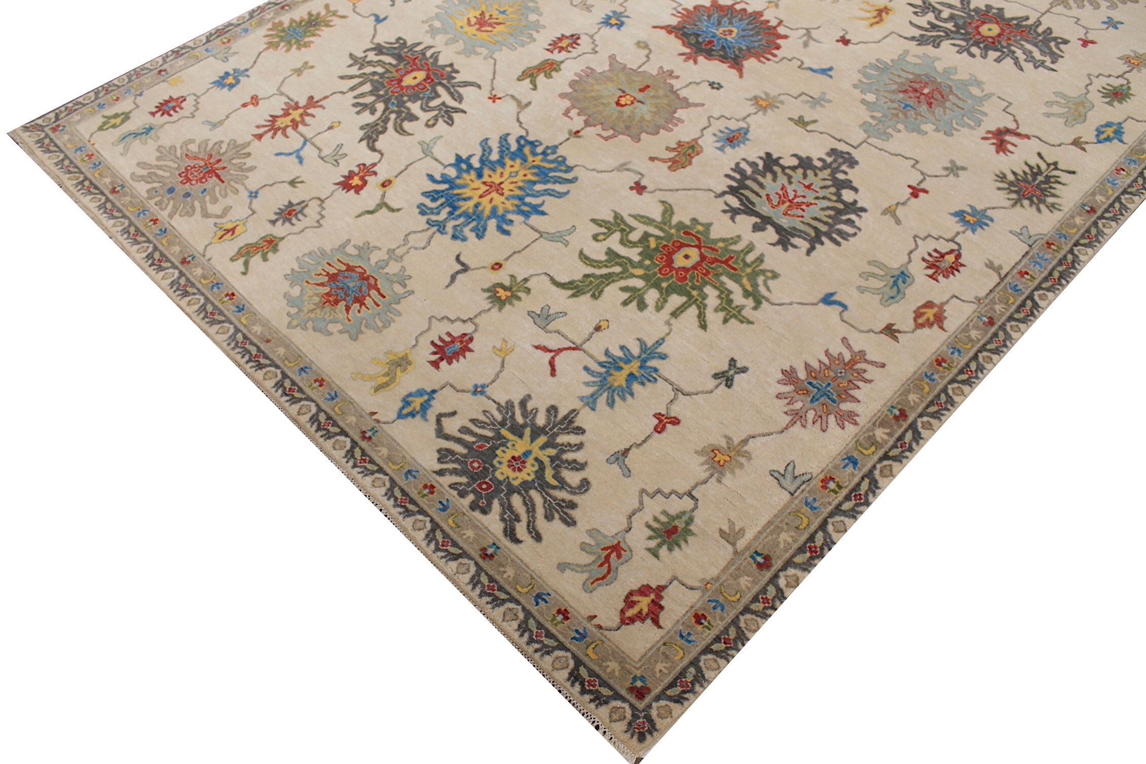 8x10 Oriental Hand Knotted Wool Area Rug - MR027587